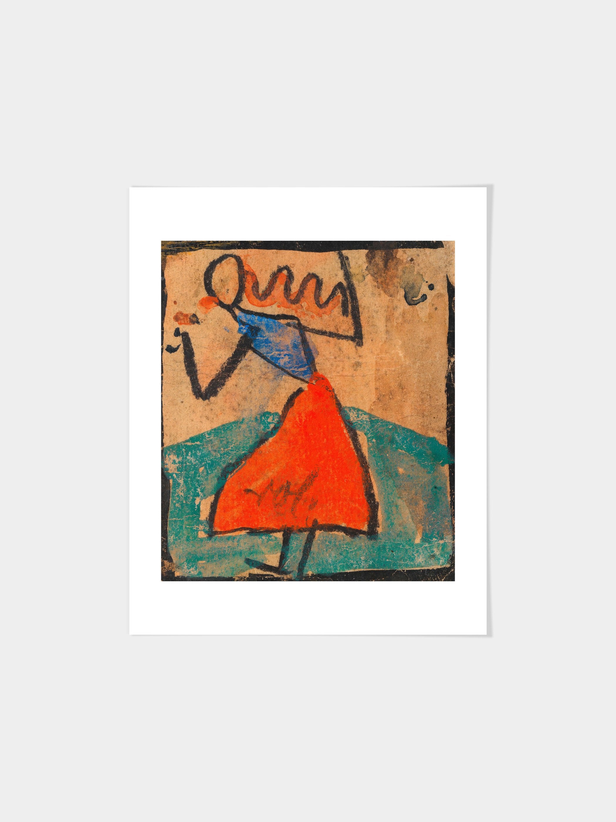 Girl with a red skirt