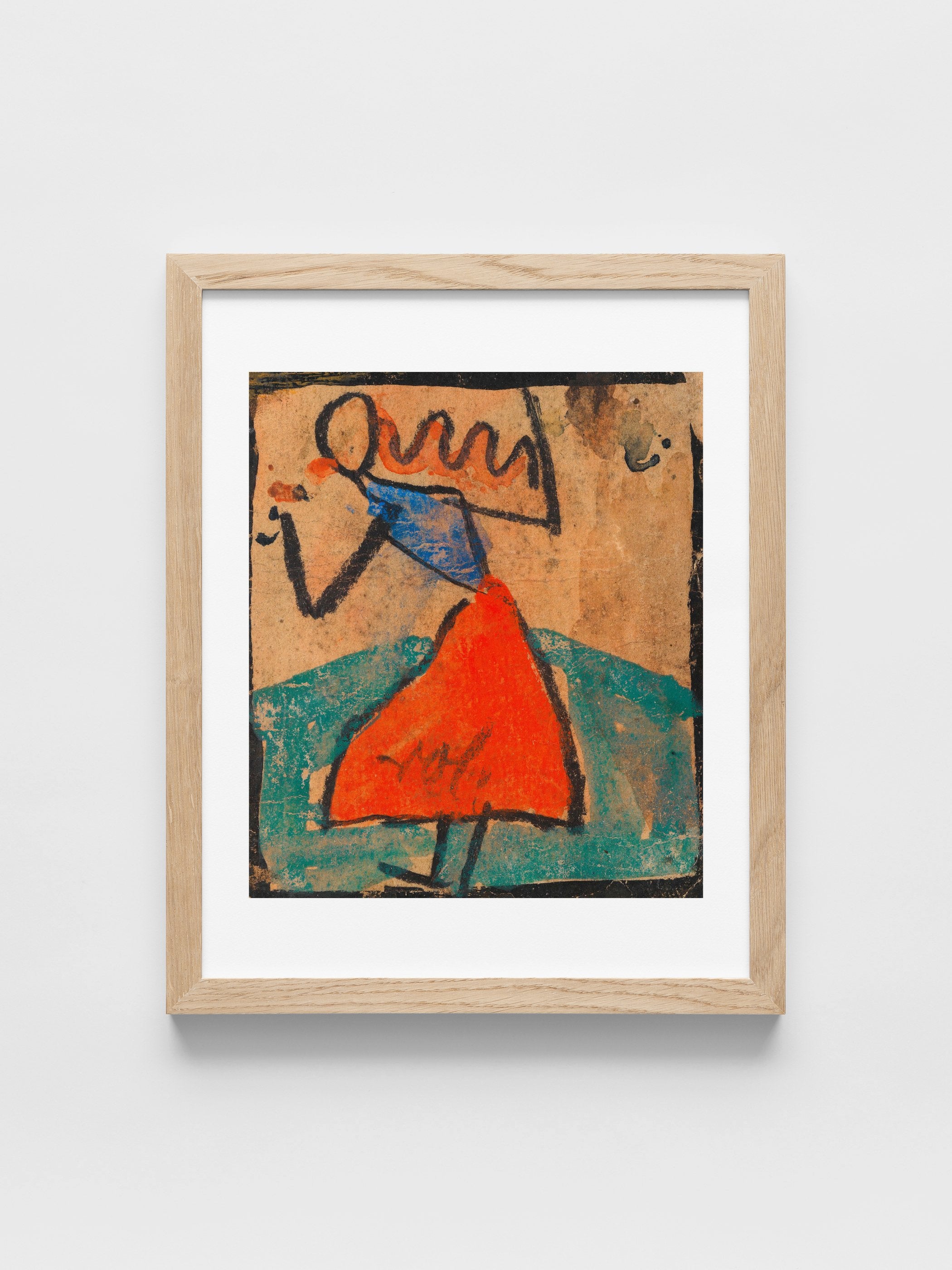 Girl with a red skirt