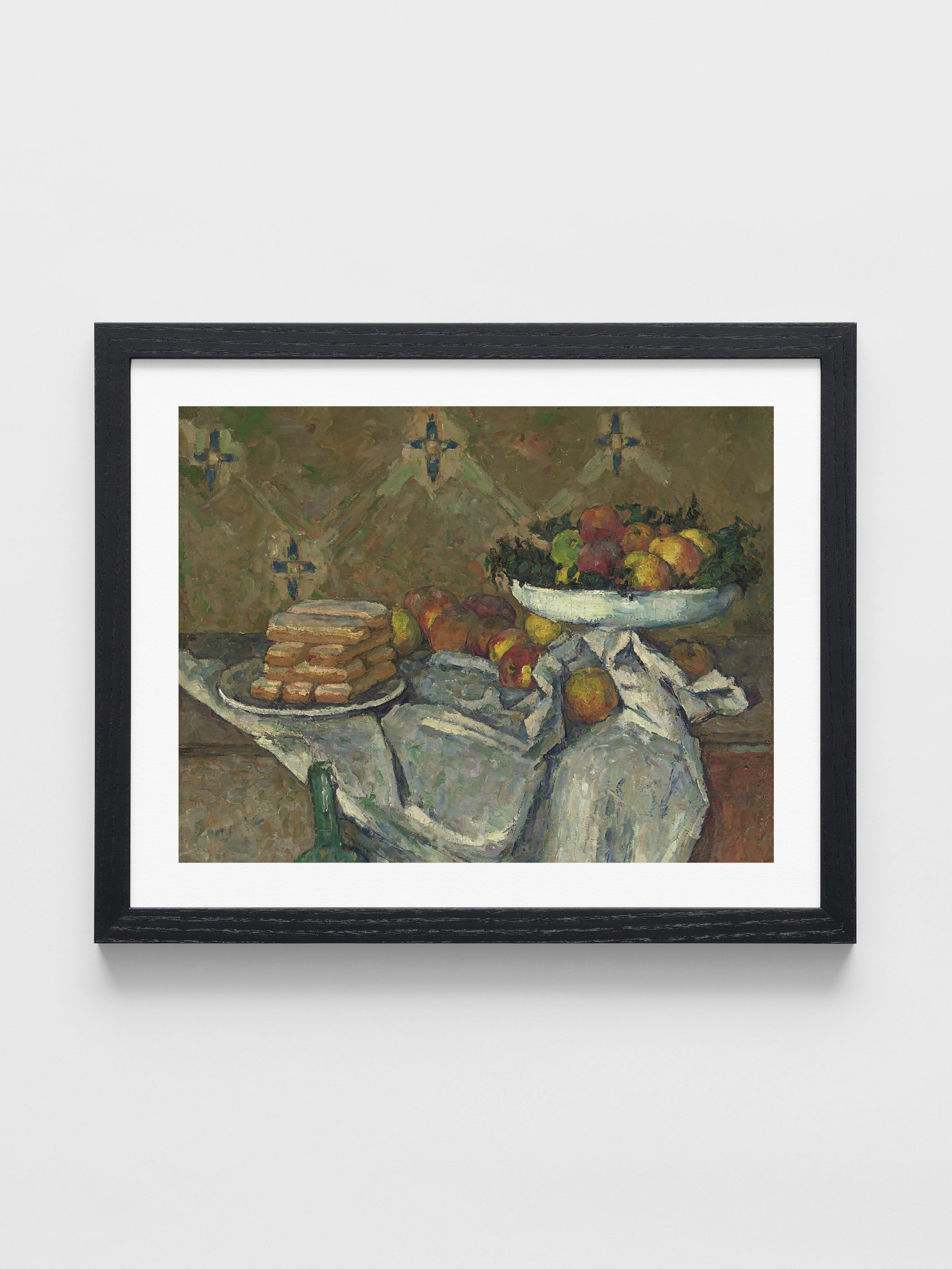 Paul Cezanne - Fruit bowl with a plate of biscuits