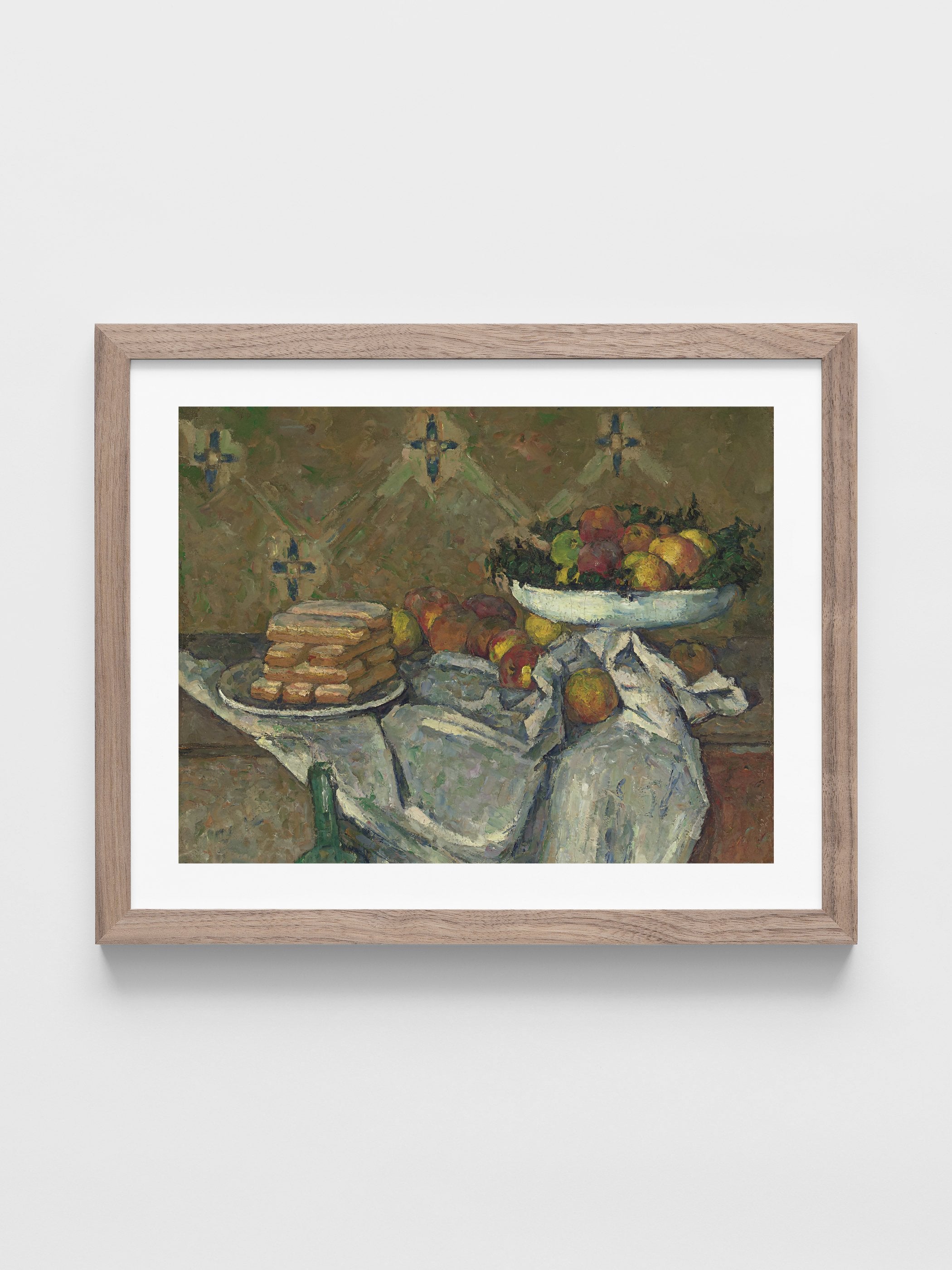 Paul Cezanne - Fruit bowl with a plate of biscuits