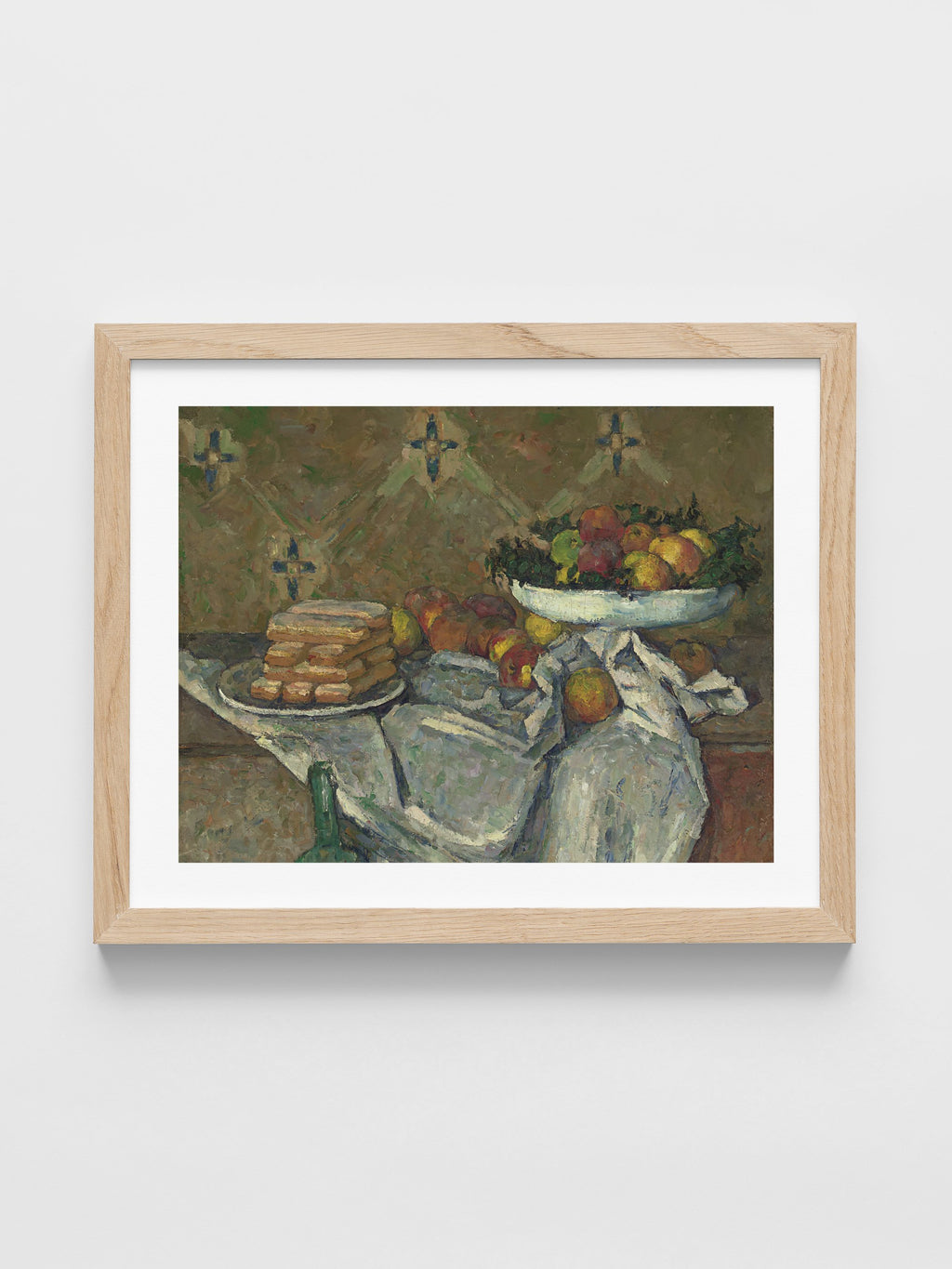 Paul Cezanne - Fruit bowl with a plate of biscuits