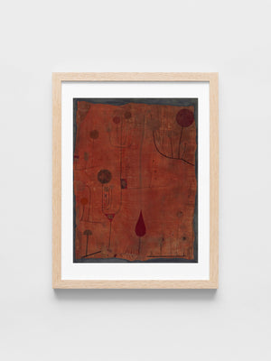 Paul Klee - Fruits on Red