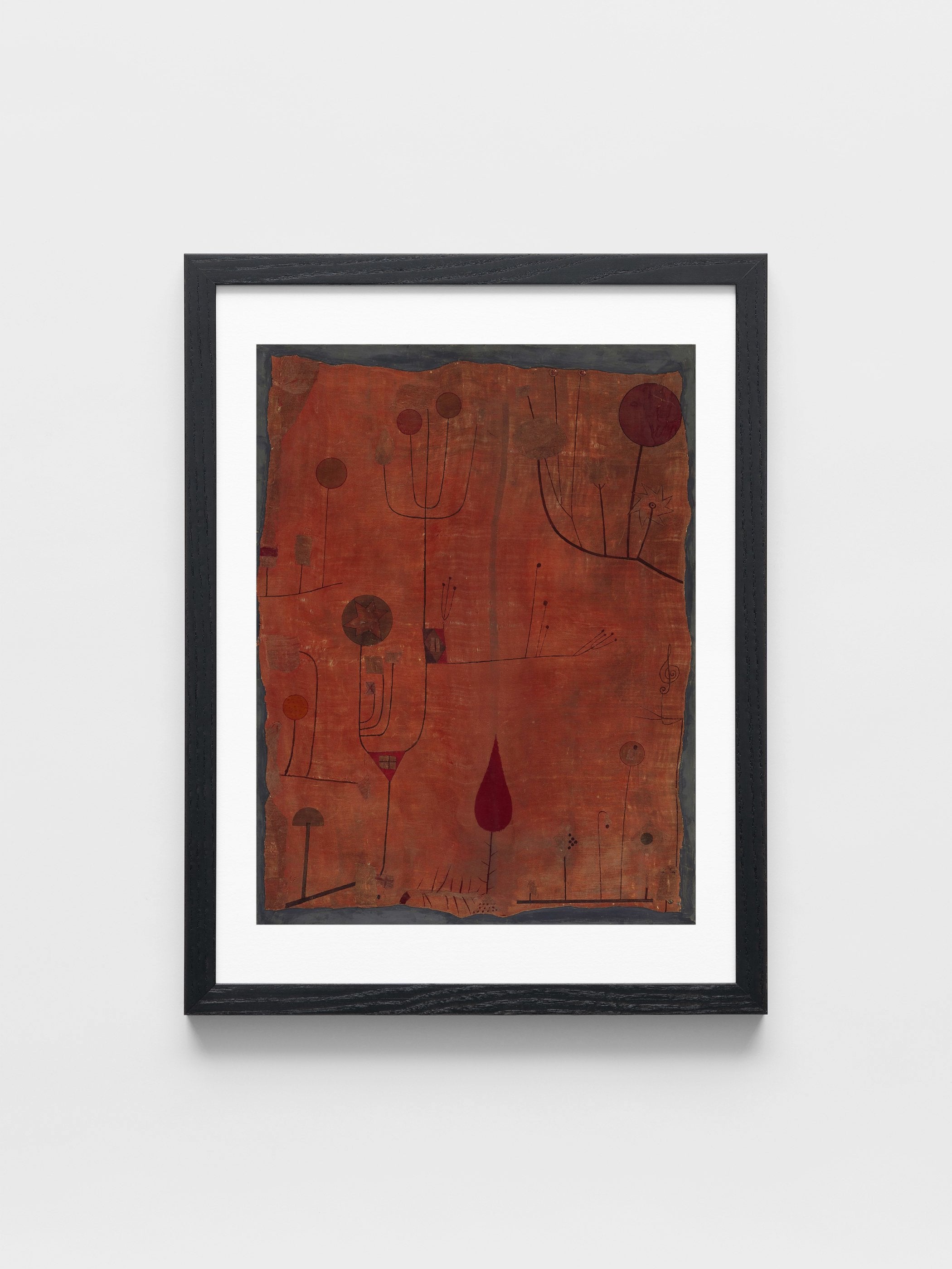Paul Klee - Fruits on Red