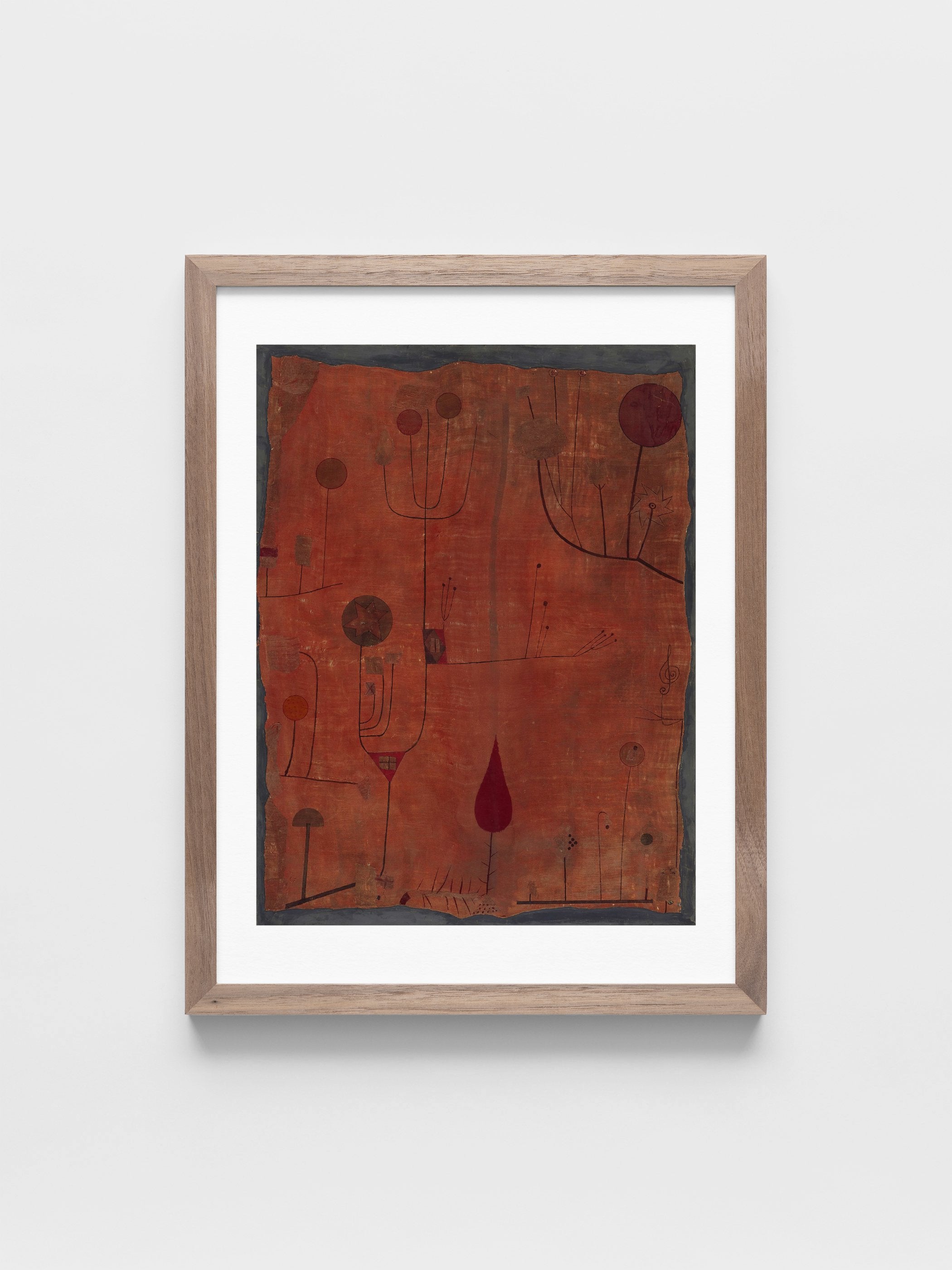 Paul Klee - Fruits on Red