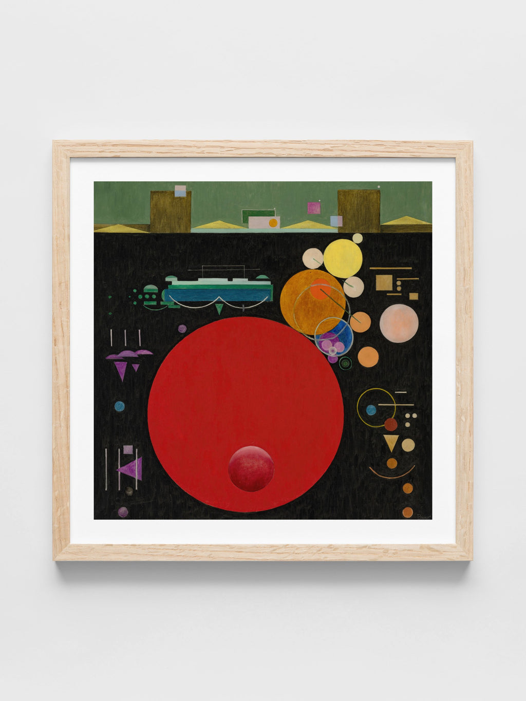 Rudolf Bauer - Composition with Red Circle