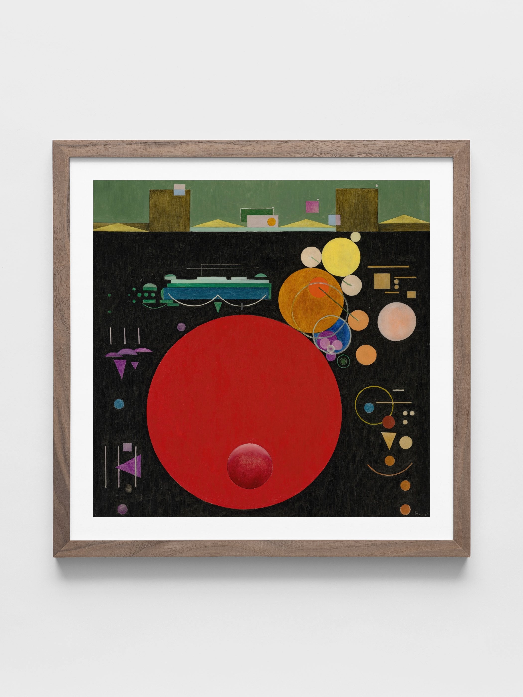 Rudolf Bauer - Composition with Red Circle