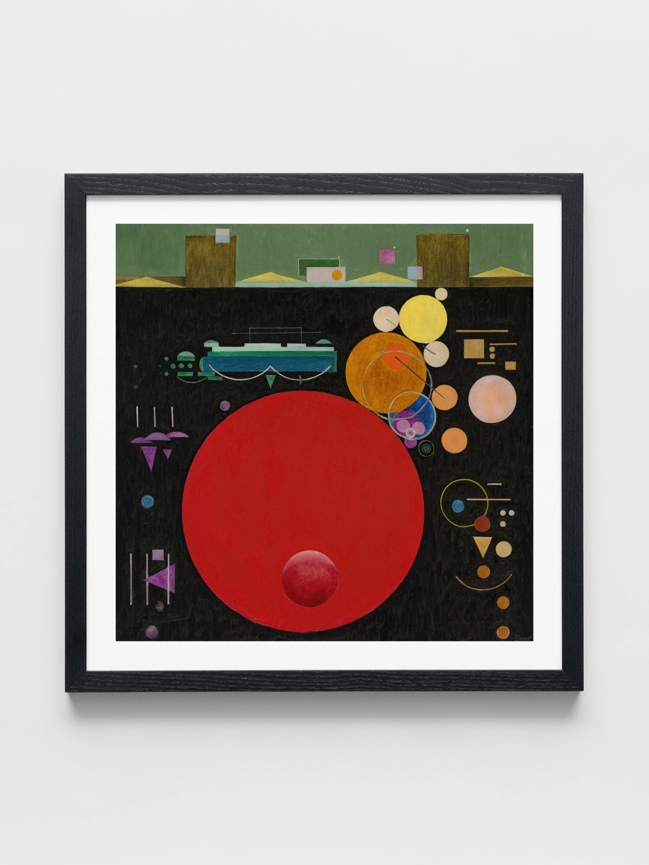 Rudolf Bauer - Composition with Red Circle