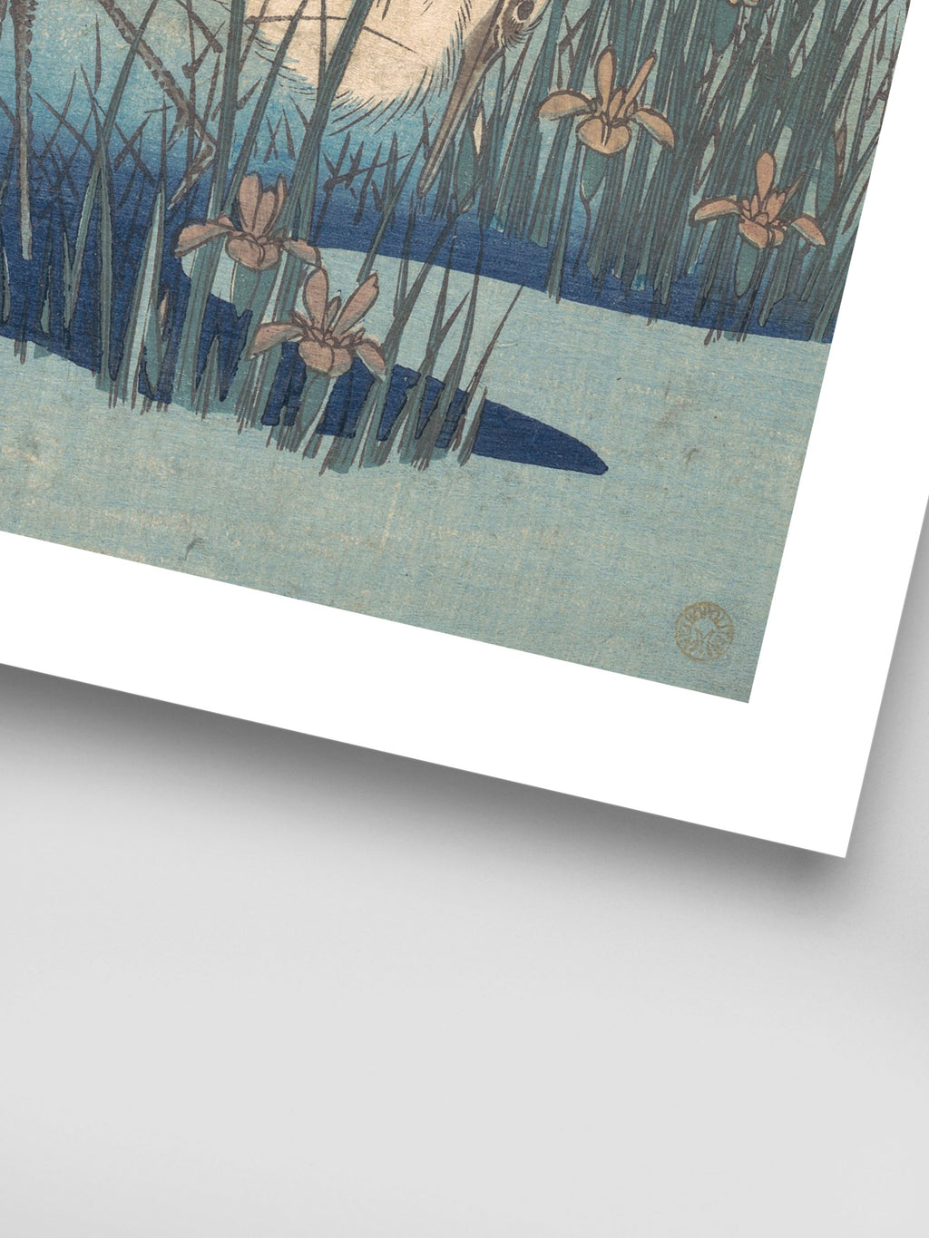 Utagawa Hiroshige - Egret in Iris and Grasses