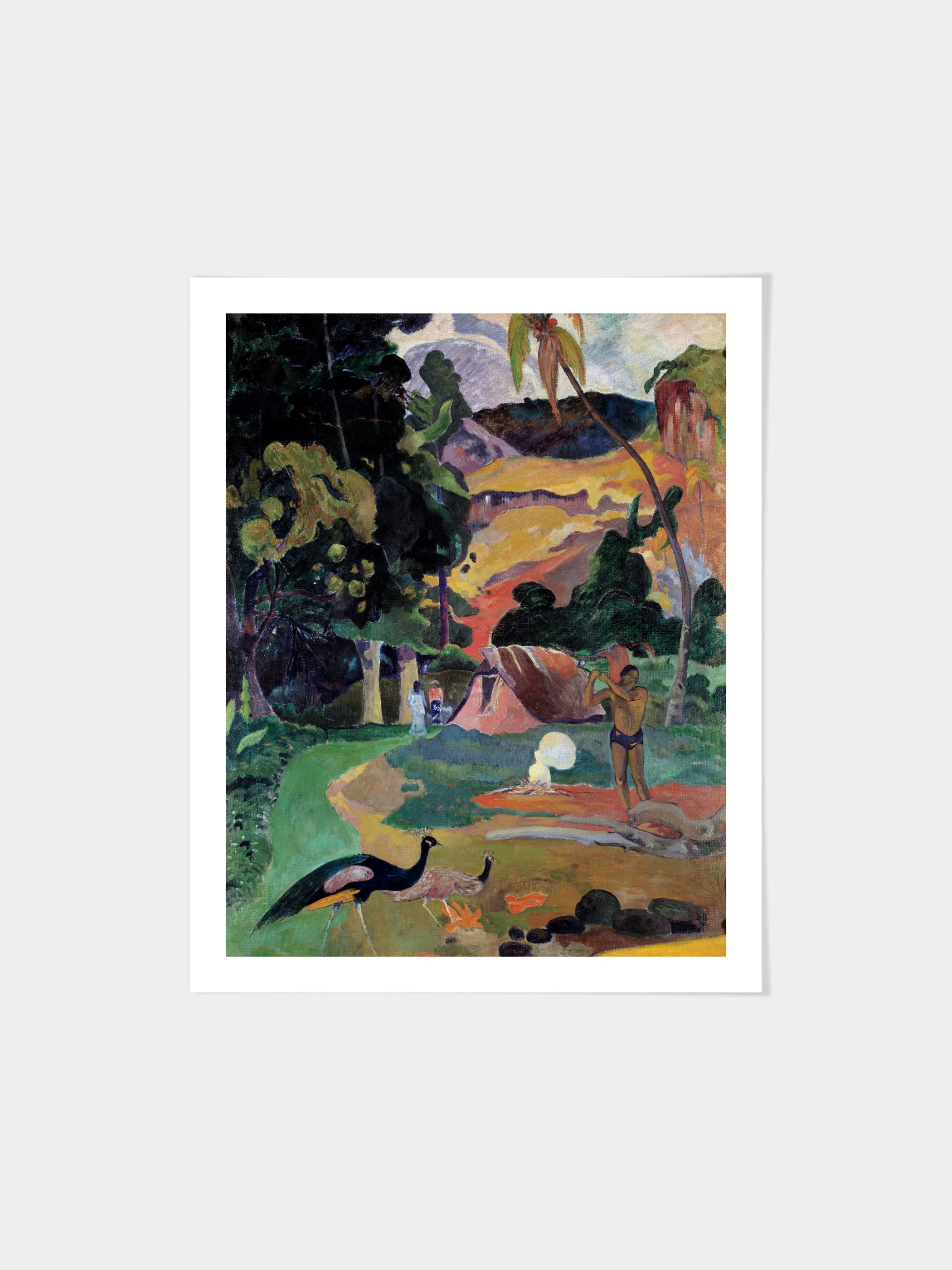 Paul Gauguin - Matamoe Or Landscape With Peacocks View Of A Landscape In Tahiti