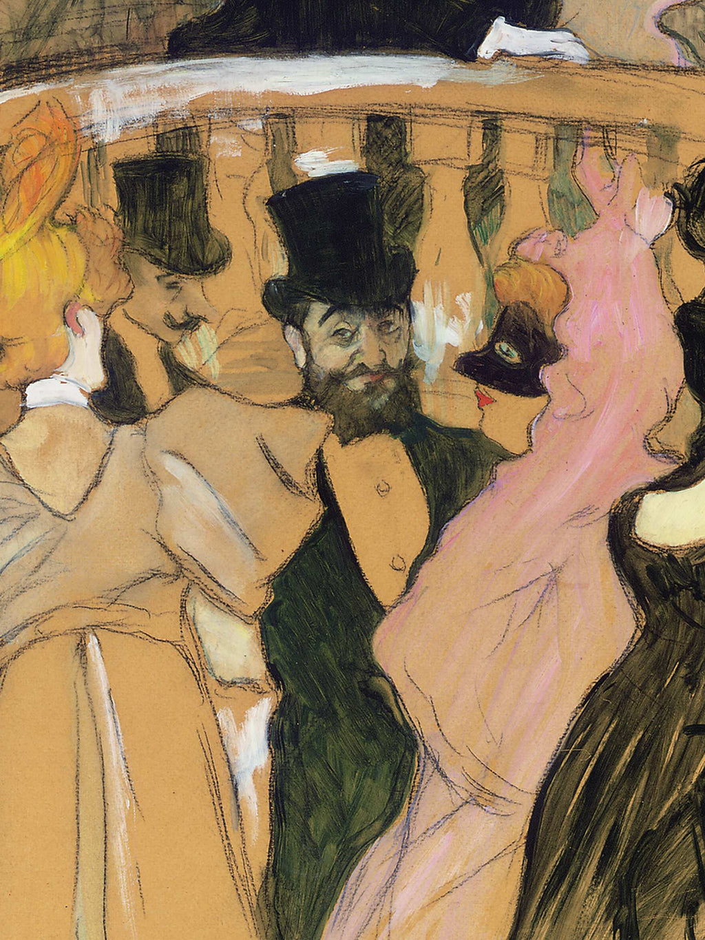 Henri de Toulouse - Henri de Toulouse-Lautrec - At the Opera Ball