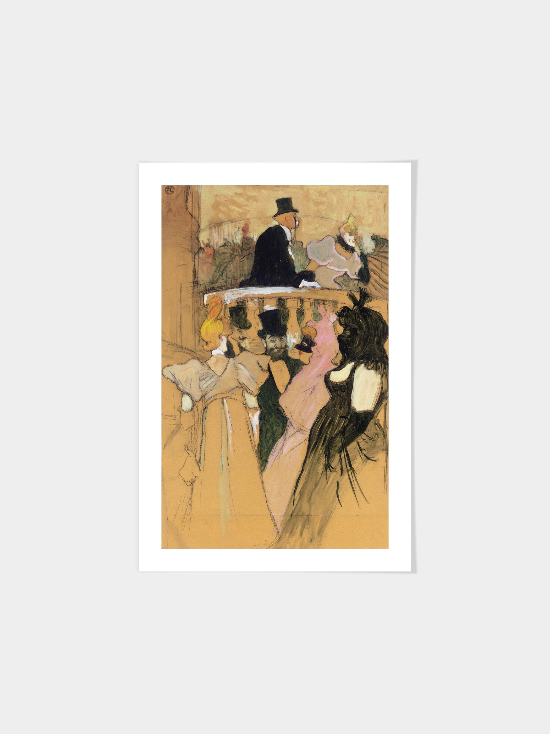 Henri de Toulouse - Henri de Toulouse-Lautrec - At the Opera Ball