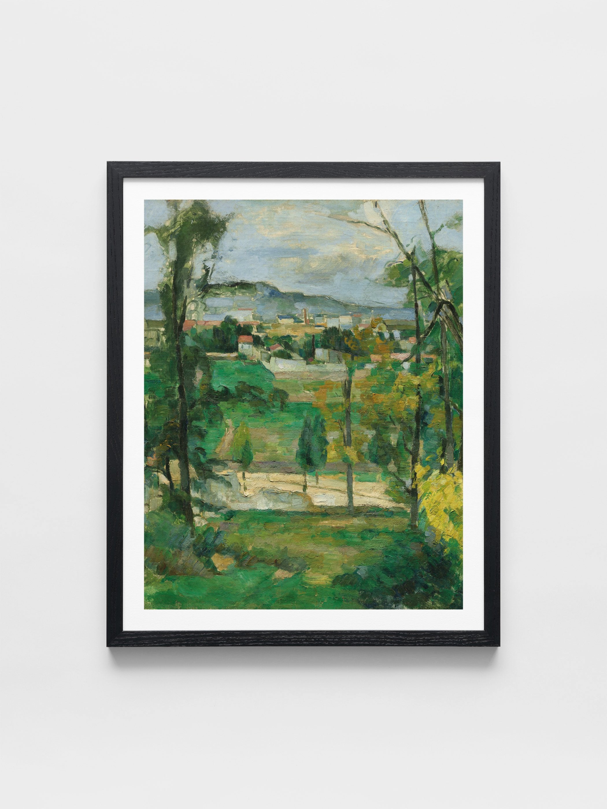 Paul Cezanne - Village behind trees, Ile-de-France