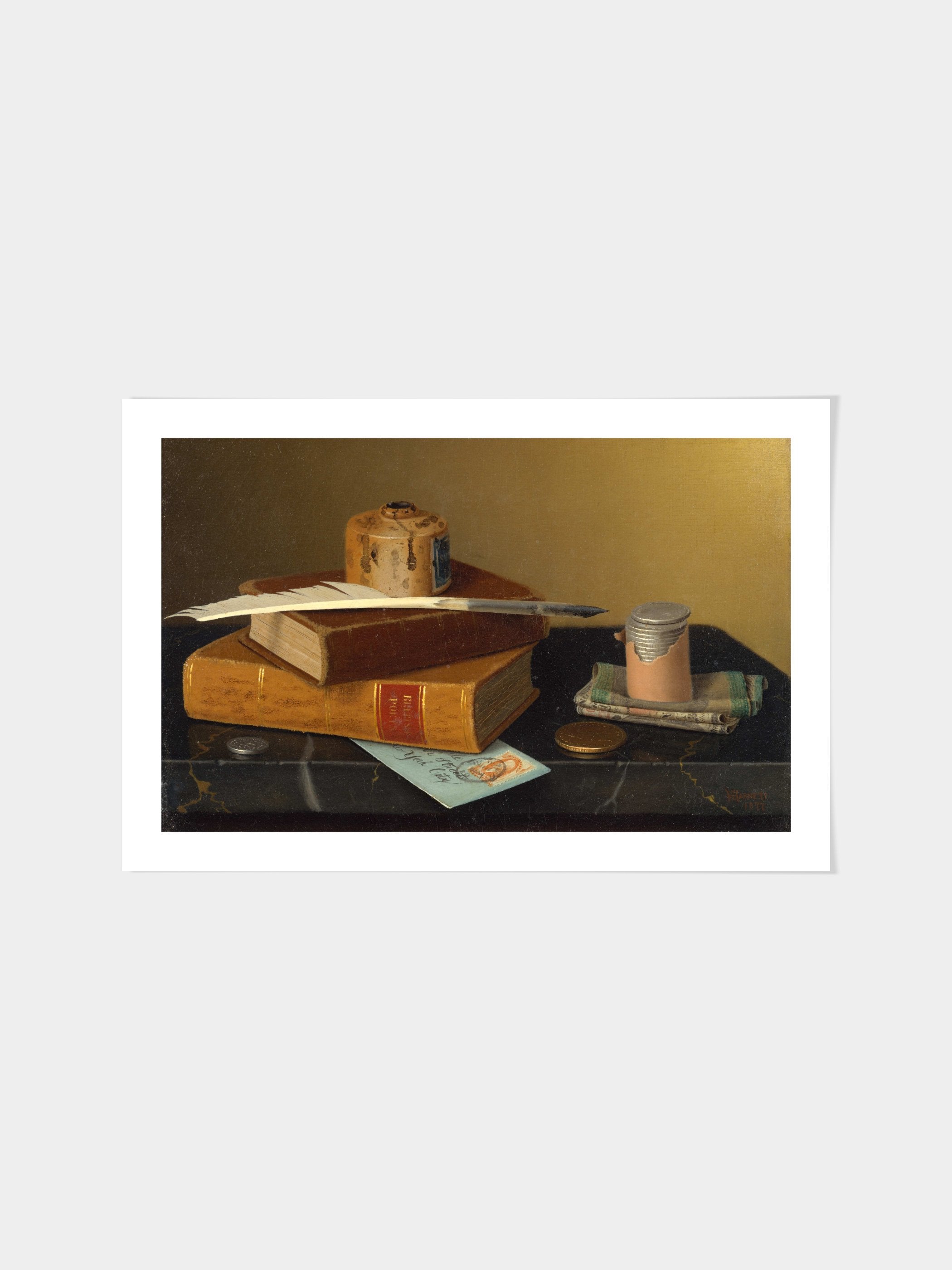 William Michael Harnett - William Michael Harnett - The Banker's Table
