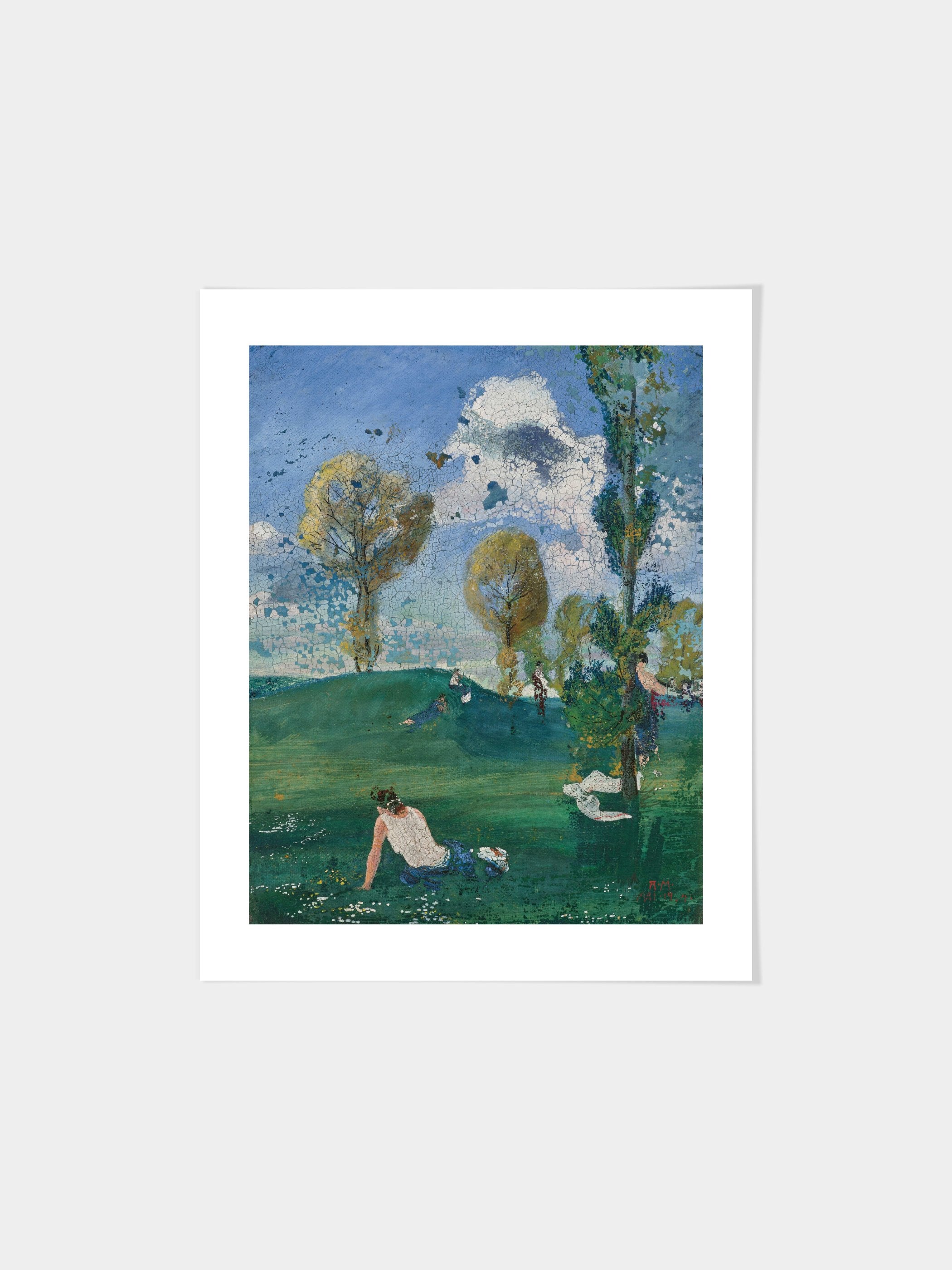 August Macke - Landscape with ancient figures