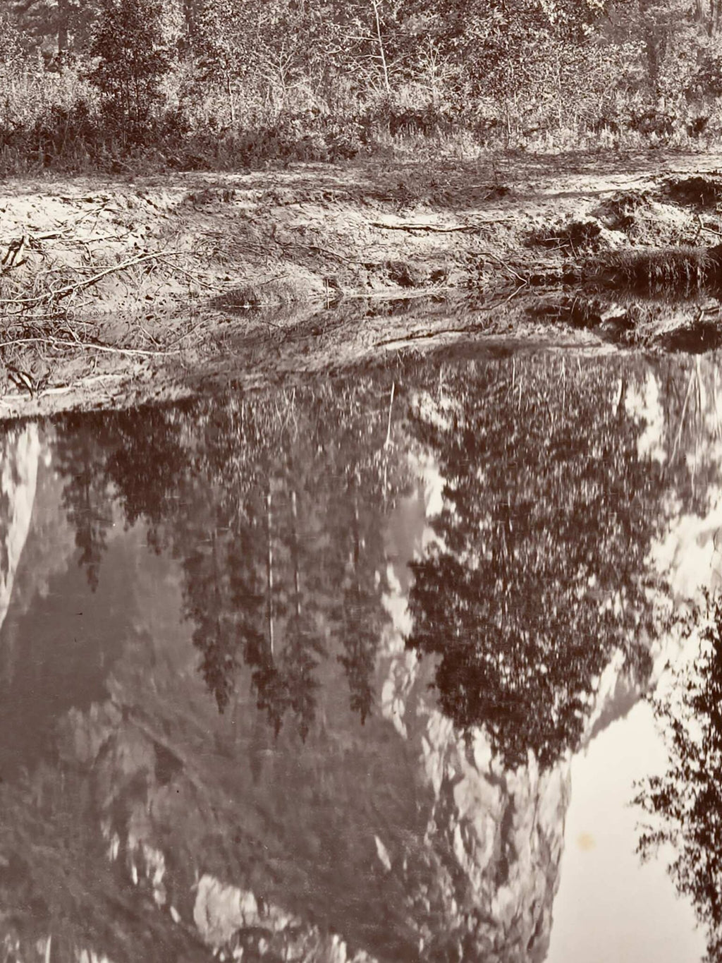 Carleton E. Watkins - Mirror View of the Three Brothers, Yosemite