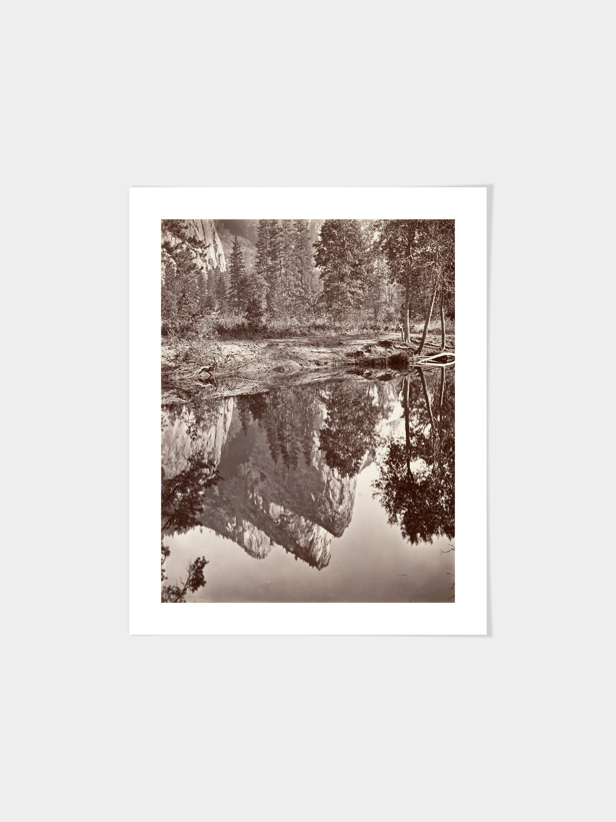 Carleton E. Watkins - Mirror View of the Three Brothers, Yosemite