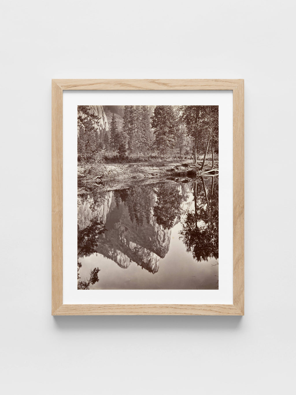 Carleton E. Watkins - Mirror View of the Three Brothers, Yosemite