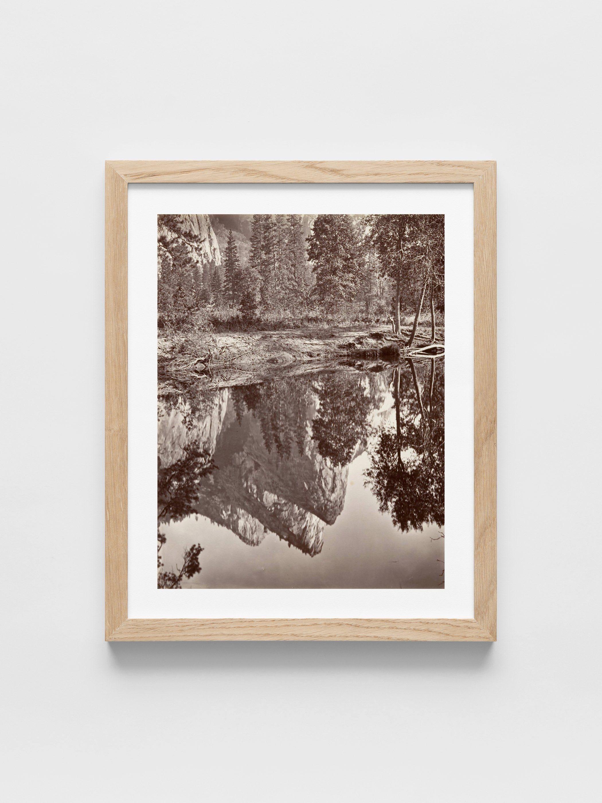 Carleton E. Watkins - Mirror View of the Three Brothers, Yosemite