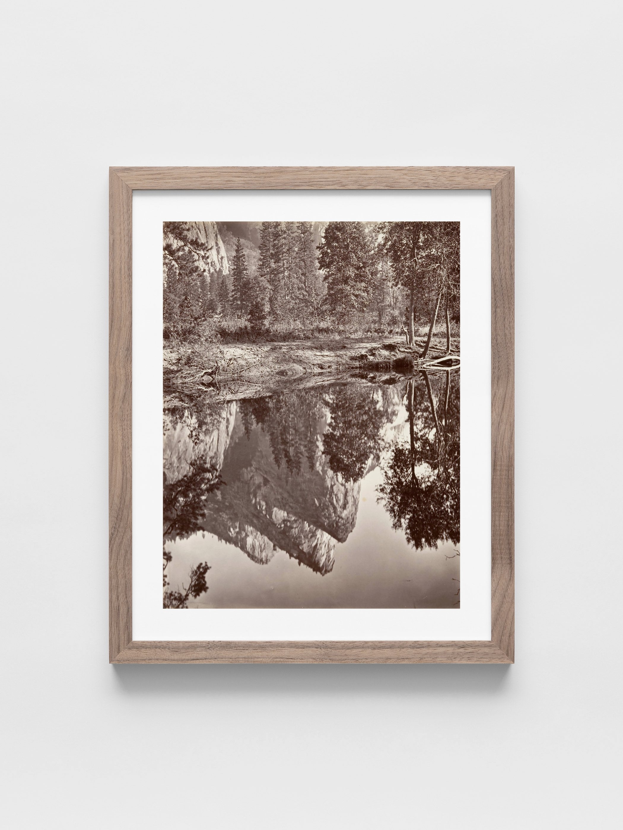 Carleton E. Watkins - Mirror View of the Three Brothers, Yosemite