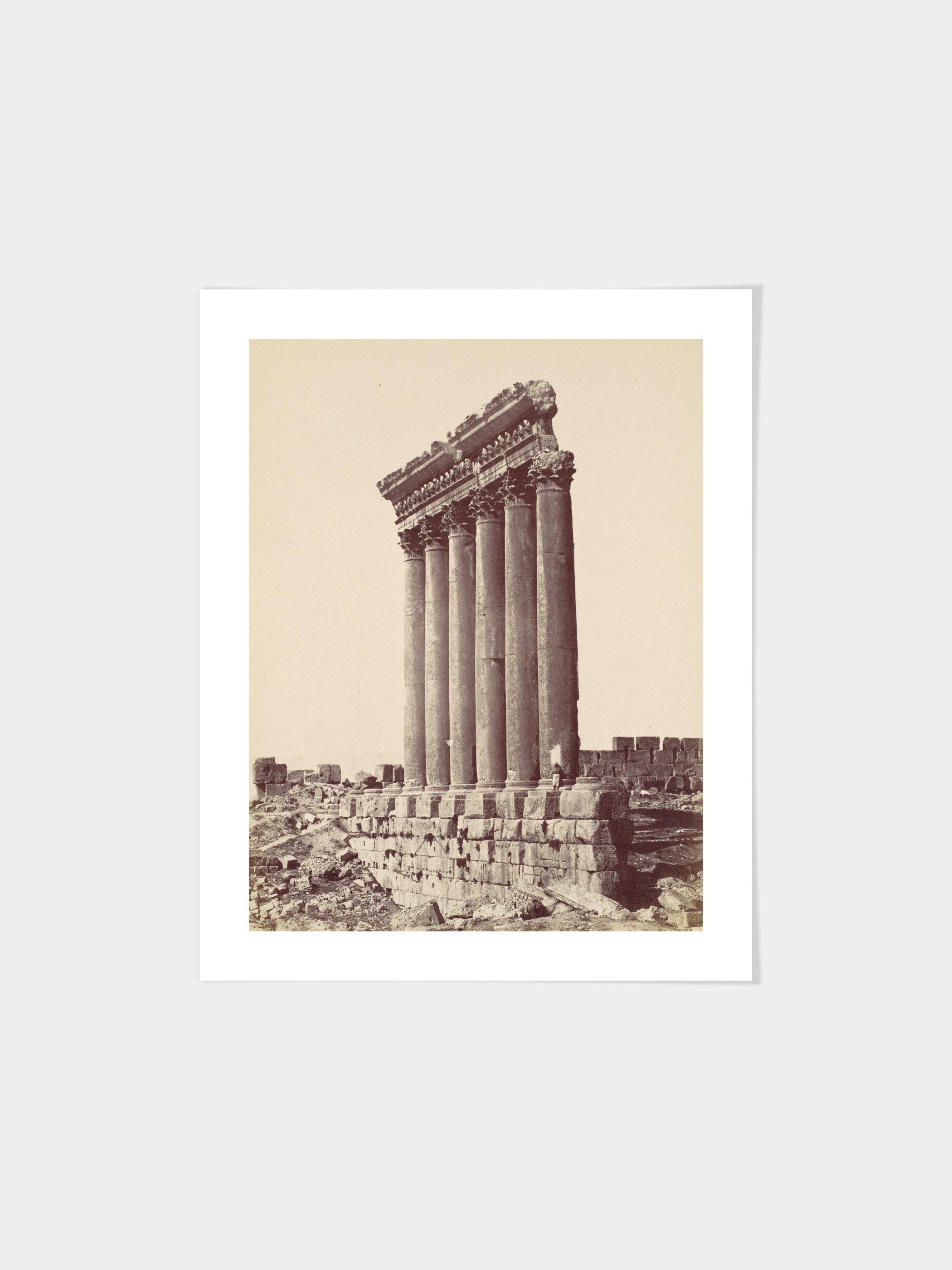 Félix Bonfils - The Temple of the Sun at Baalbec