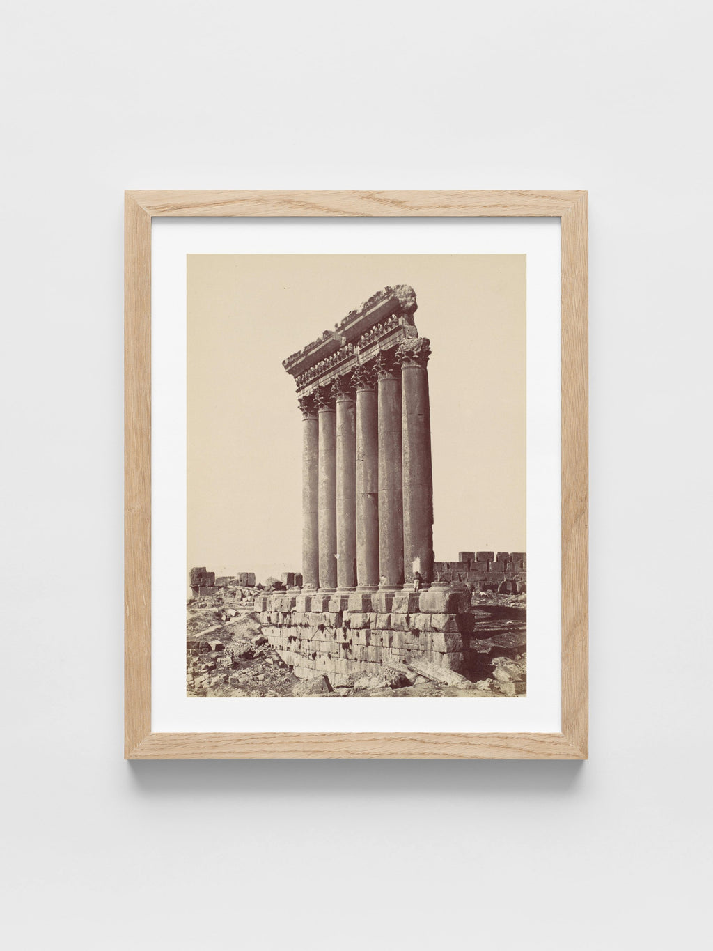 Félix Bonfils - The Temple of the Sun at Baalbec