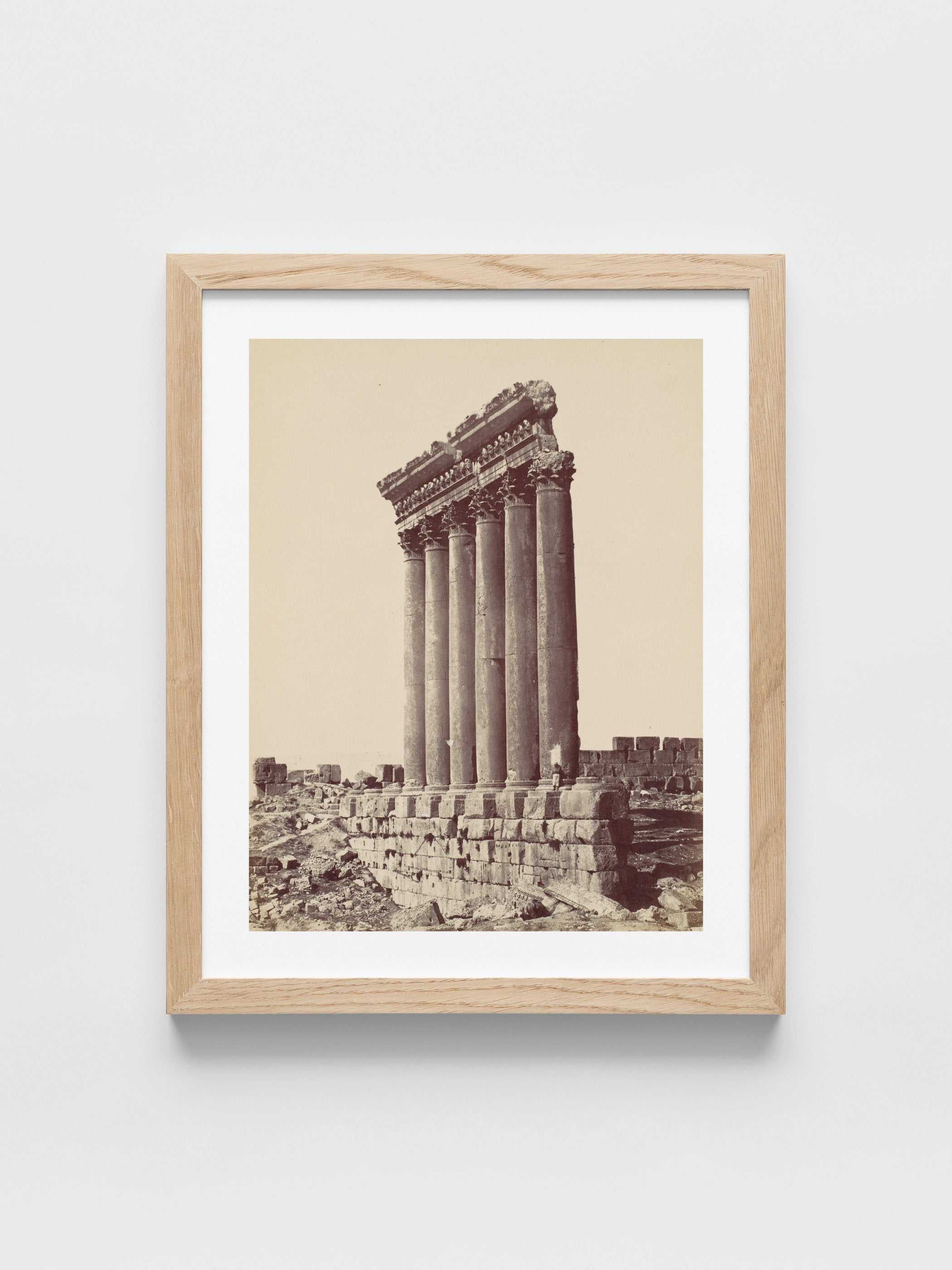 Félix Bonfils - The Temple of the Sun at Baalbec