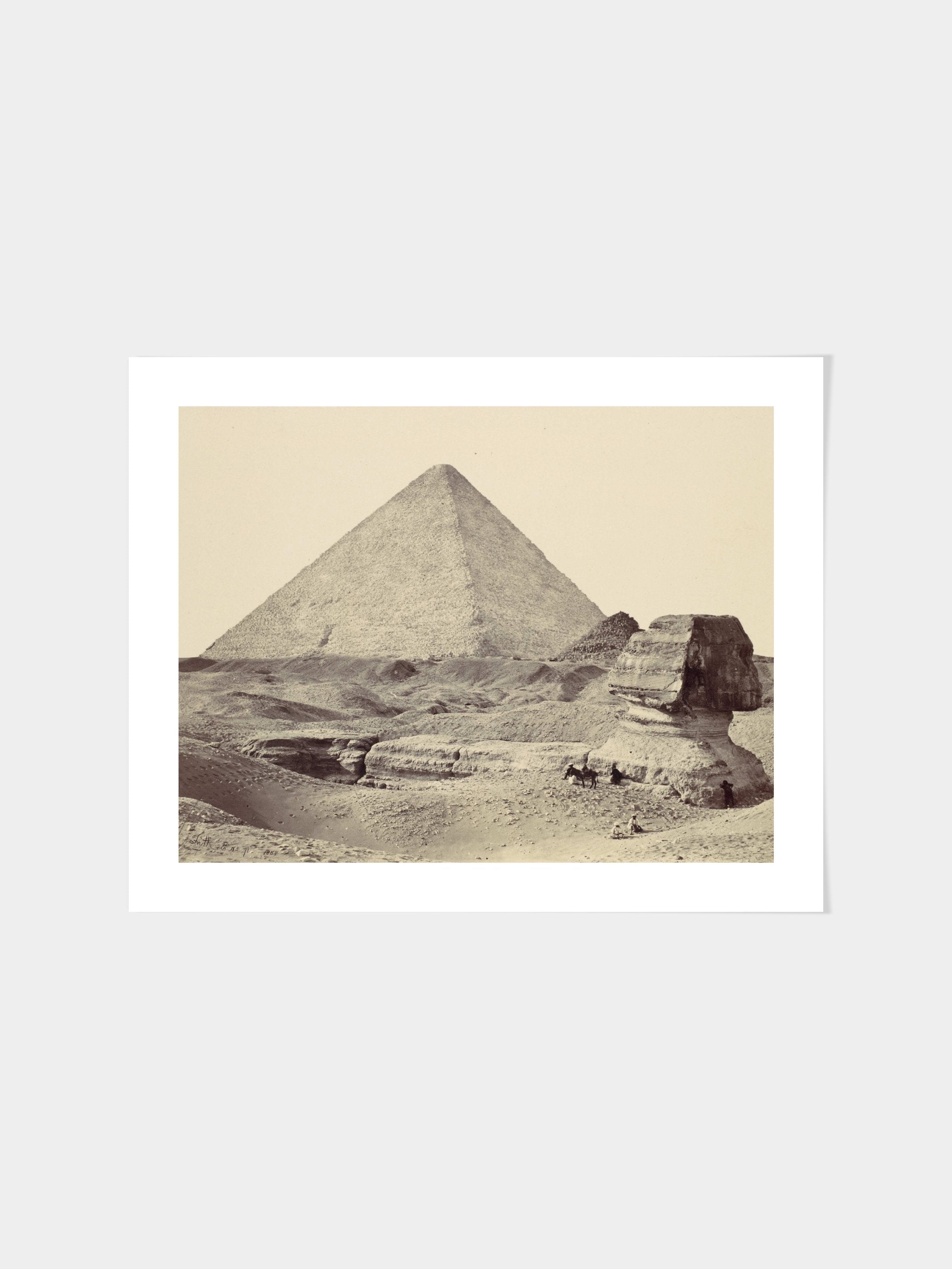 Francis Frith - The Sphynx and Great Pyramid, Geezeh