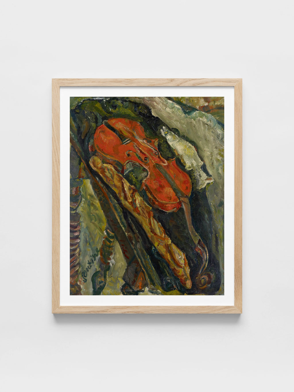 Chaïm Soutine - Still Life with Violin, Bread and Fish