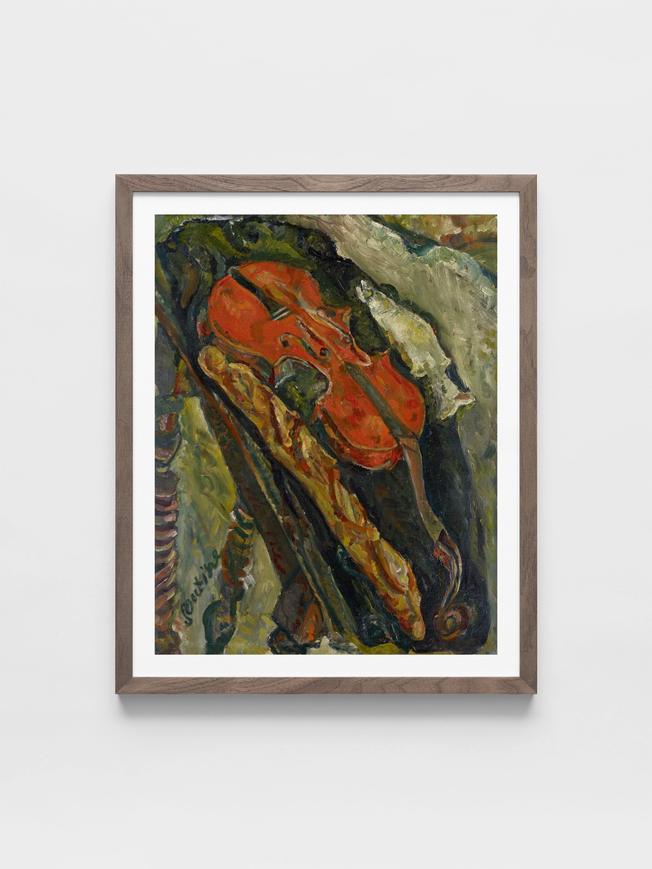 Chaïm Soutine - Still Life with Violin, Bread and Fish