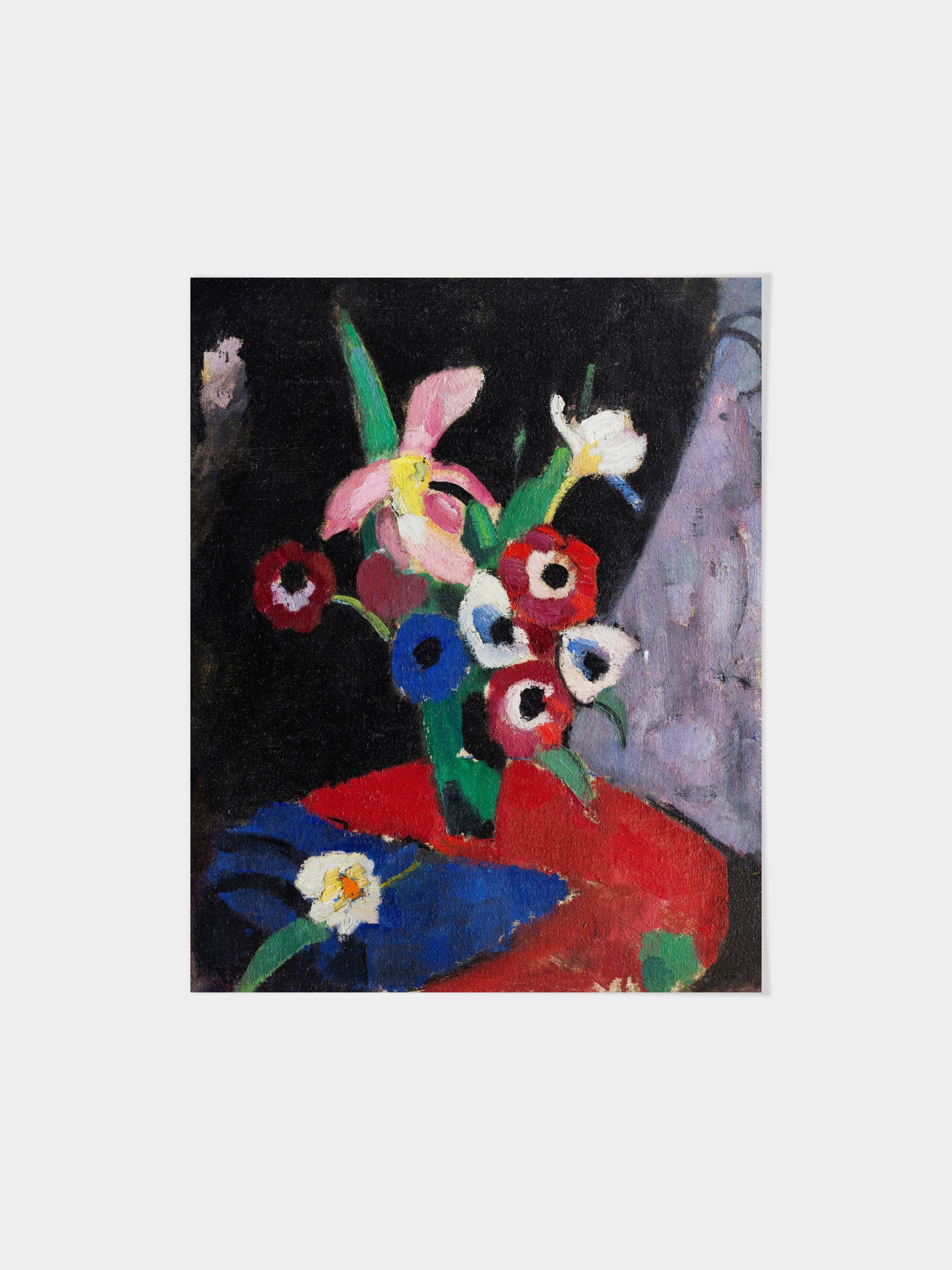 Hermann Stenner - Flower Still Life on a Black Background II
