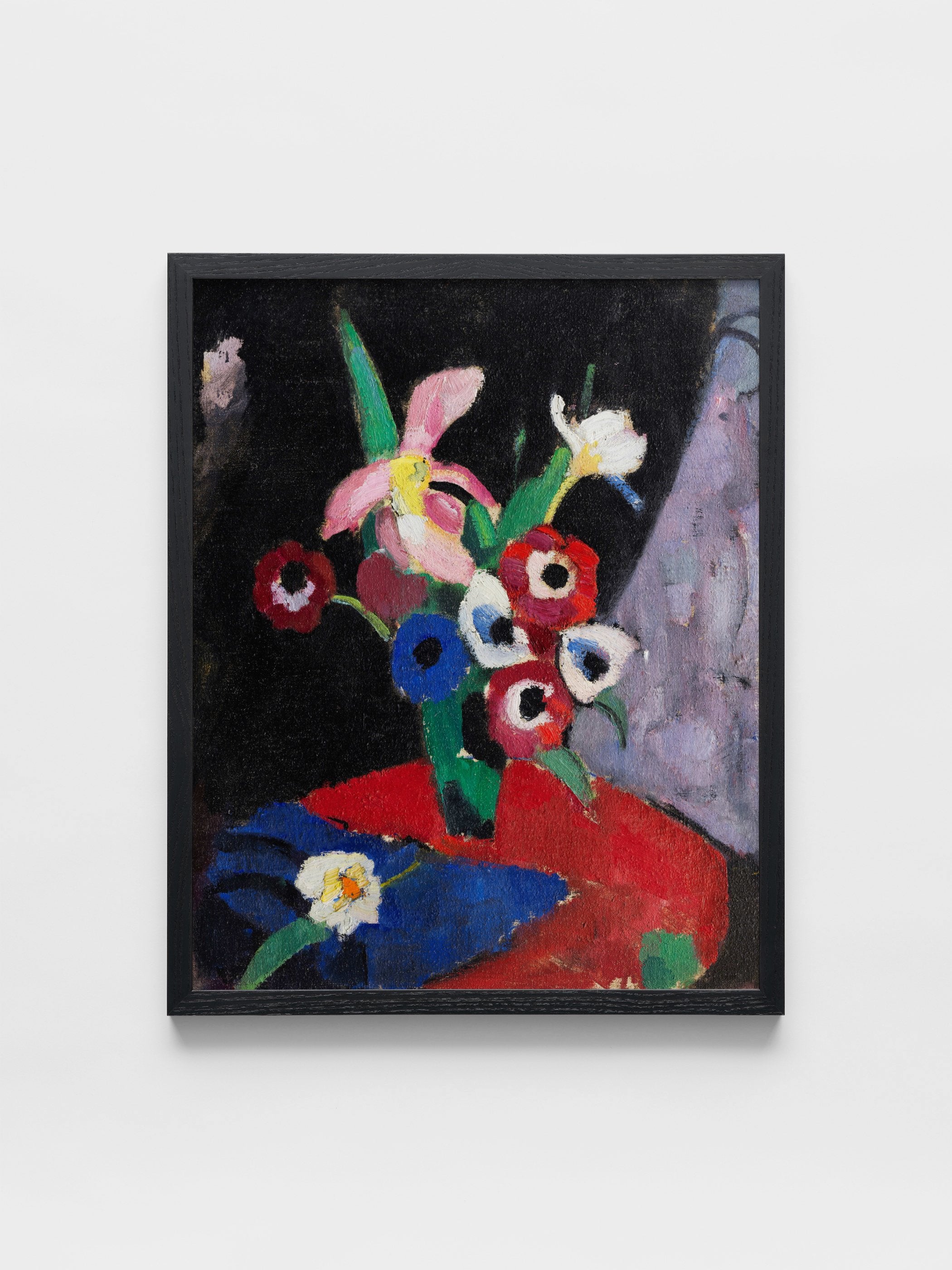 Hermann Stenner - Flower Still Life on a Black Background II