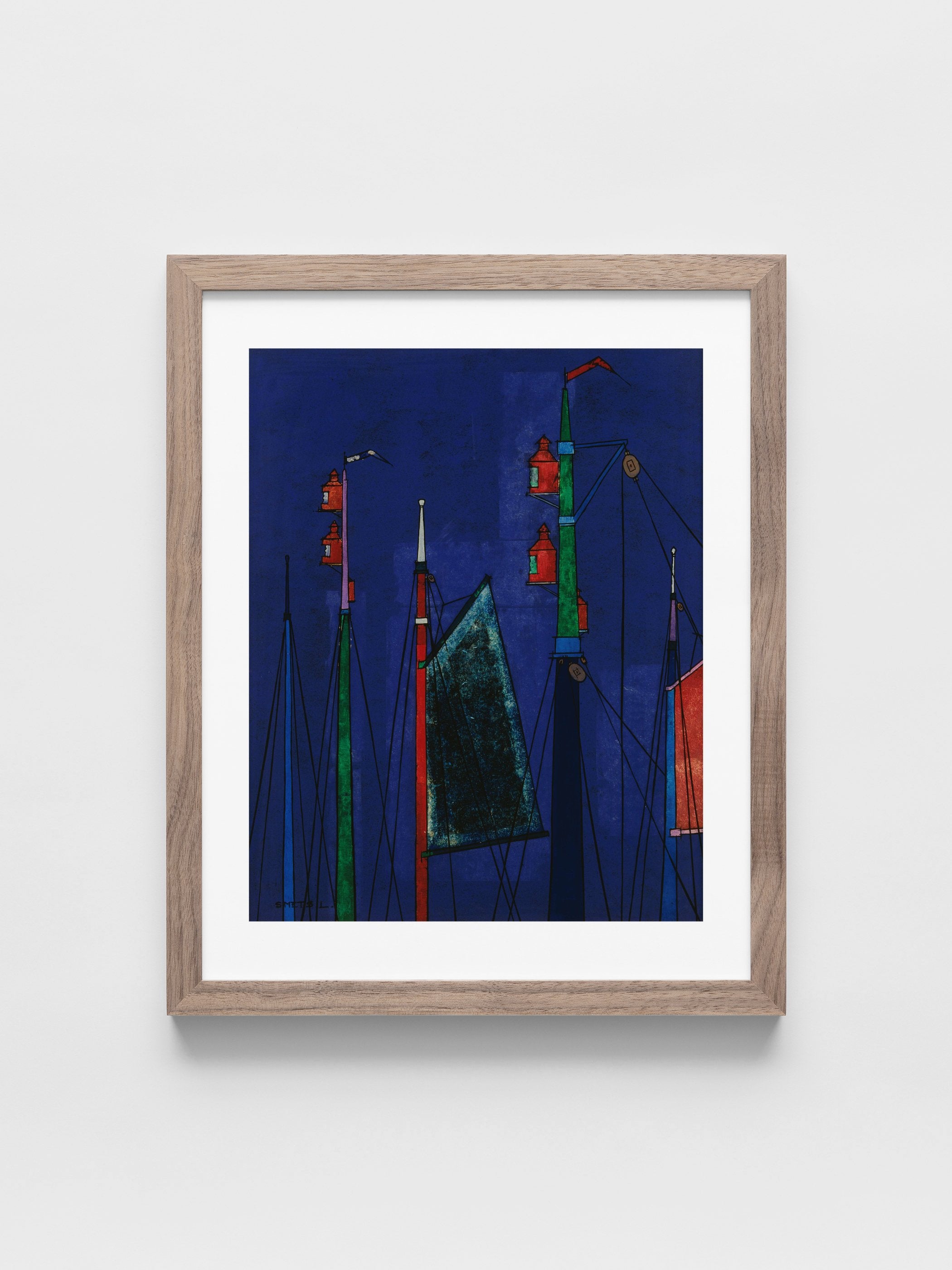 Léon Smets - Masts of fishing vessels