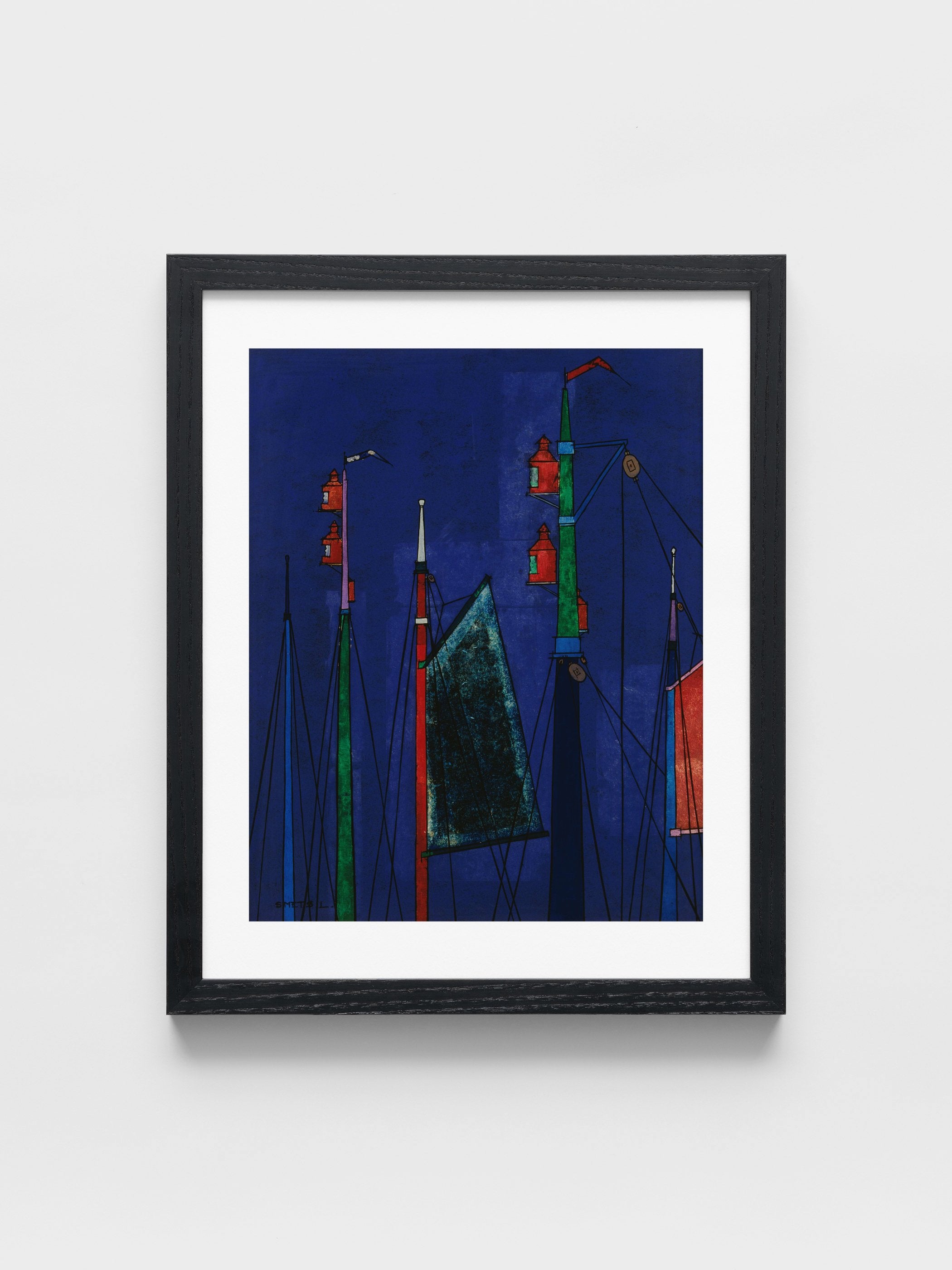 Léon Smets - Masts of fishing vessels