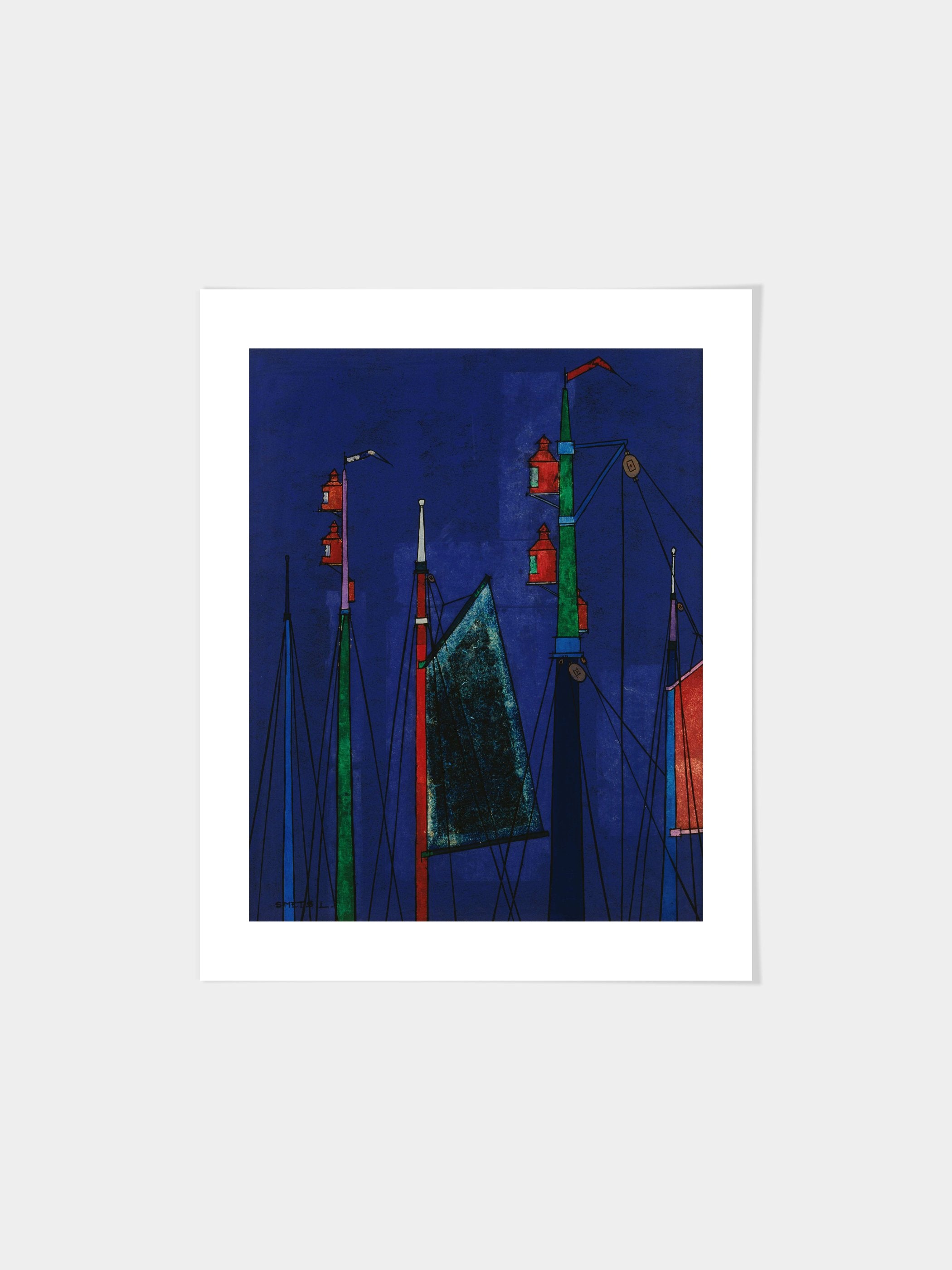 Léon Smets - Masts of fishing vessels