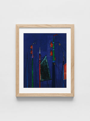 Léon Smets - Masts of fishing vessels
