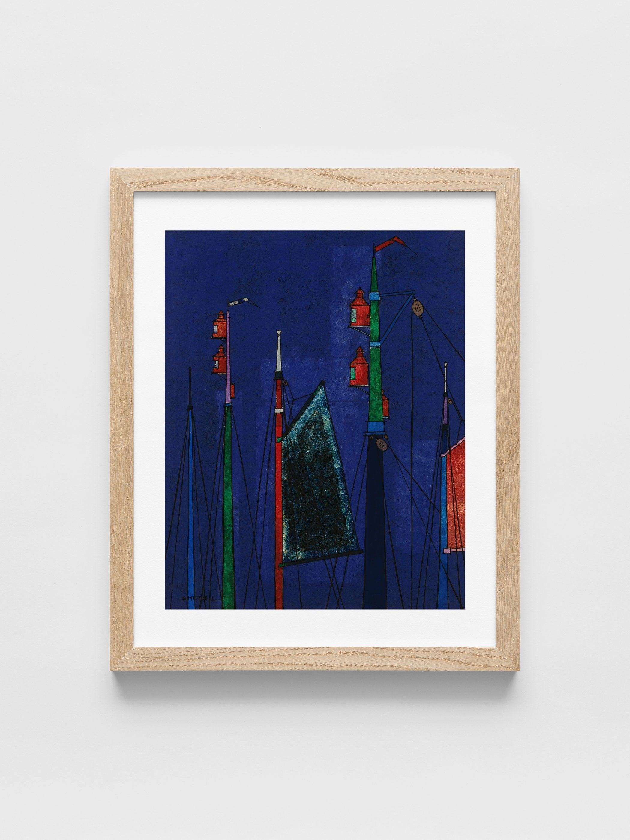 Léon Smets - Masts of fishing vessels