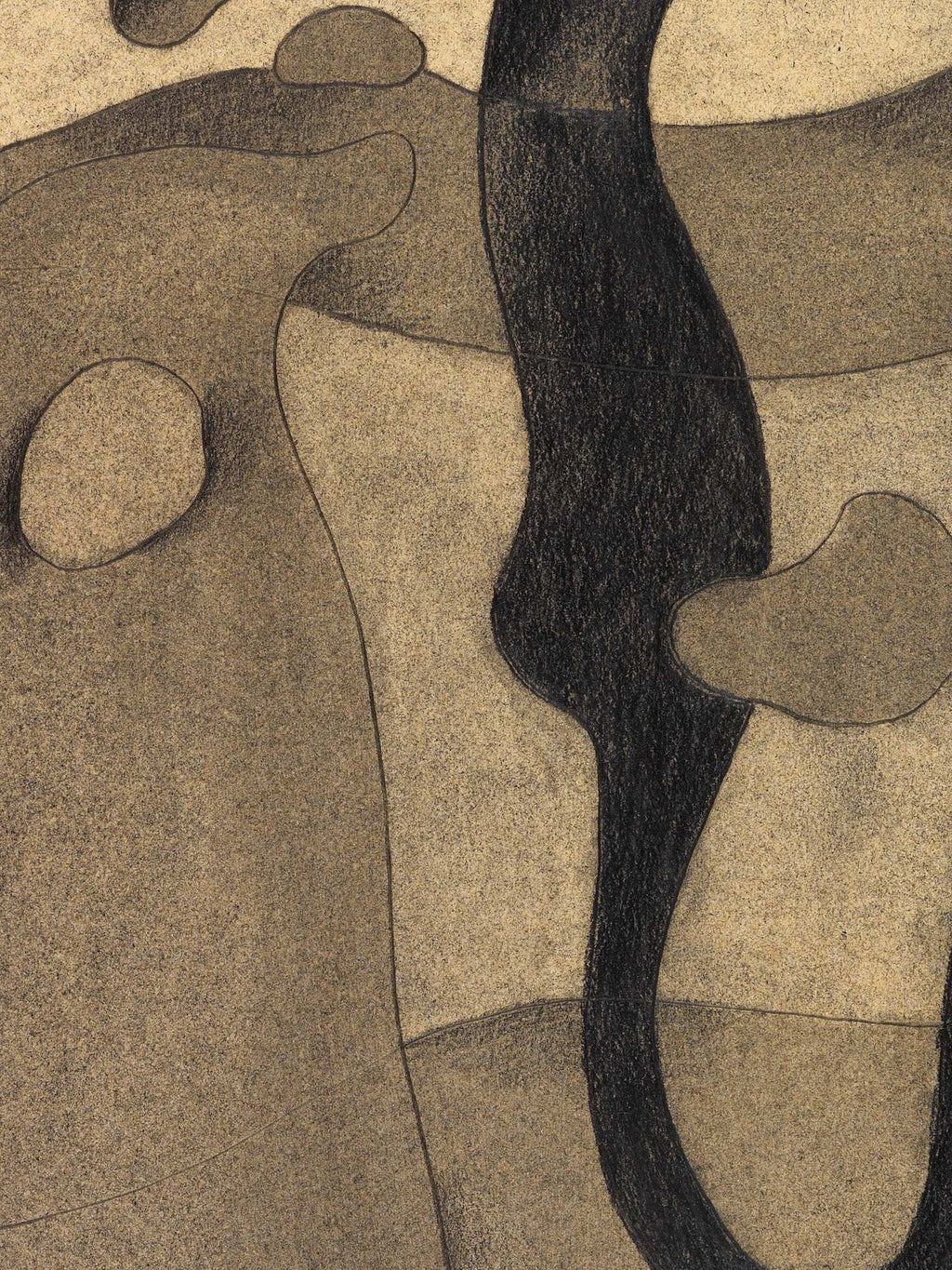 Willi Baumeister - Figur mit dunkler Form