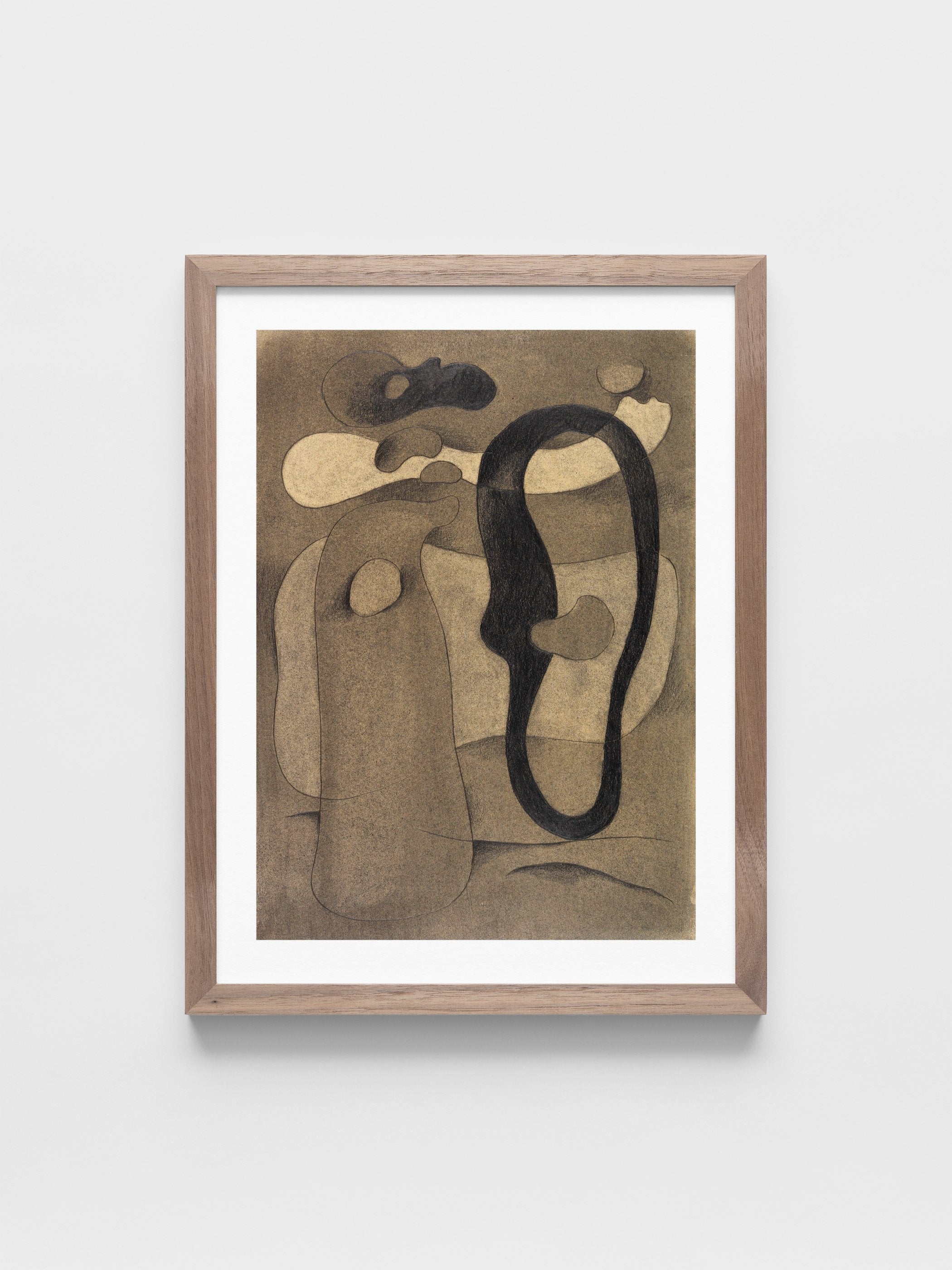 Willi Baumeister - Figur mit dunkler Form