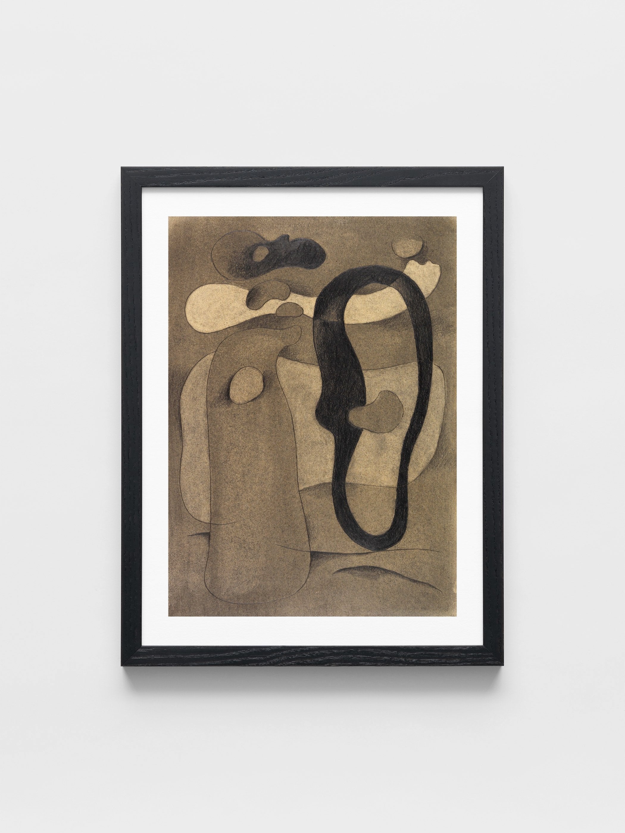 Willi Baumeister - Figur mit dunkler Form