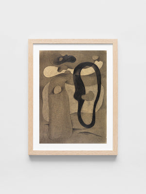 Willi Baumeister - Figur mit dunkler Form