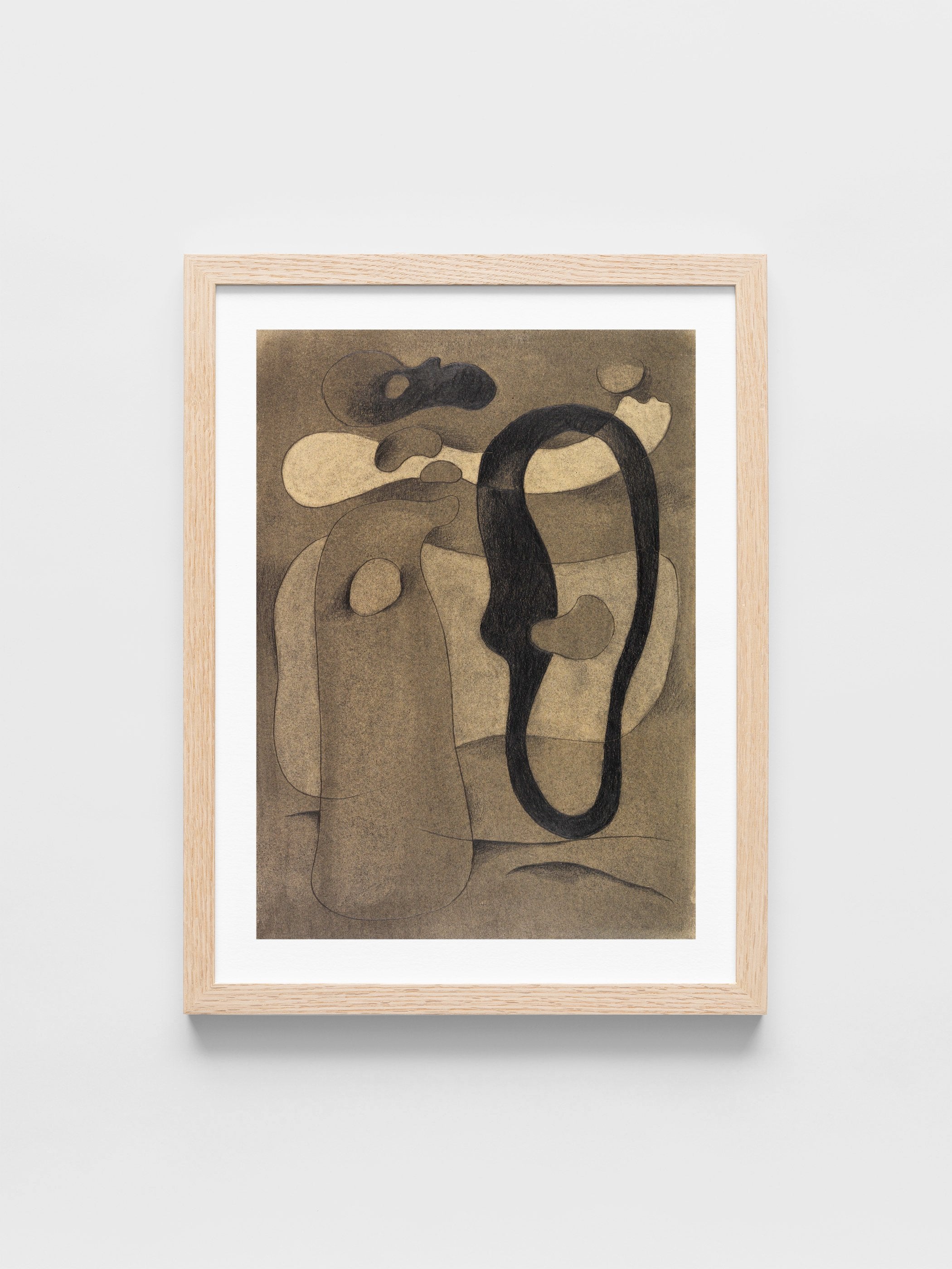 Willi Baumeister - Figur mit dunkler Form