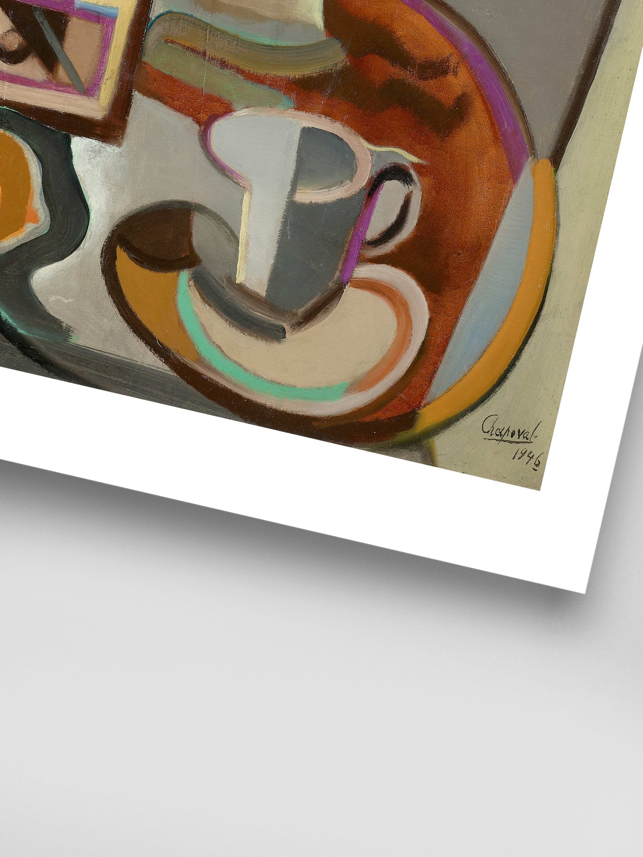 Youla Chapoval - Nature morte à la cafetière et fruits
