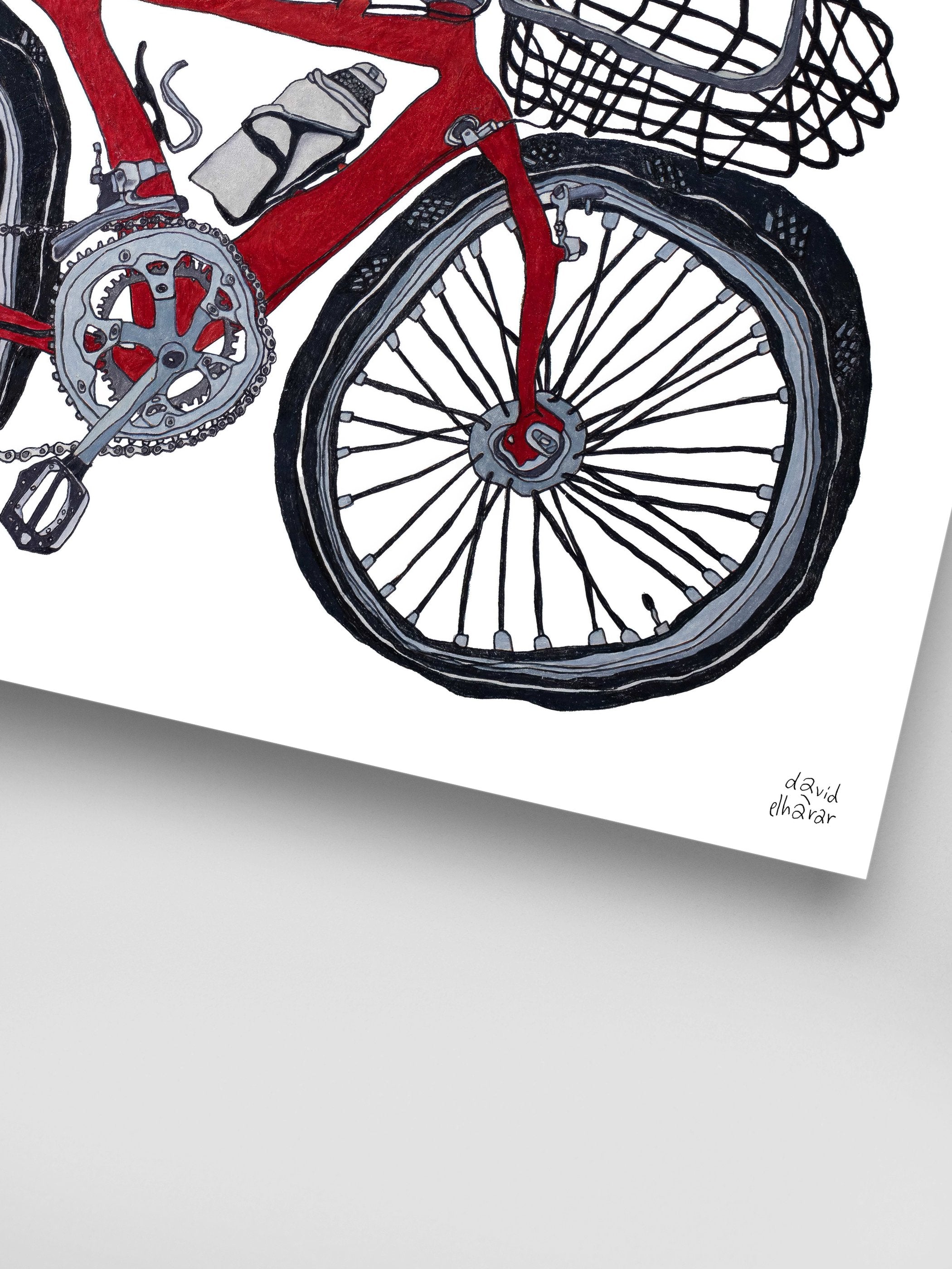 David Elharar - The Red Bicycle