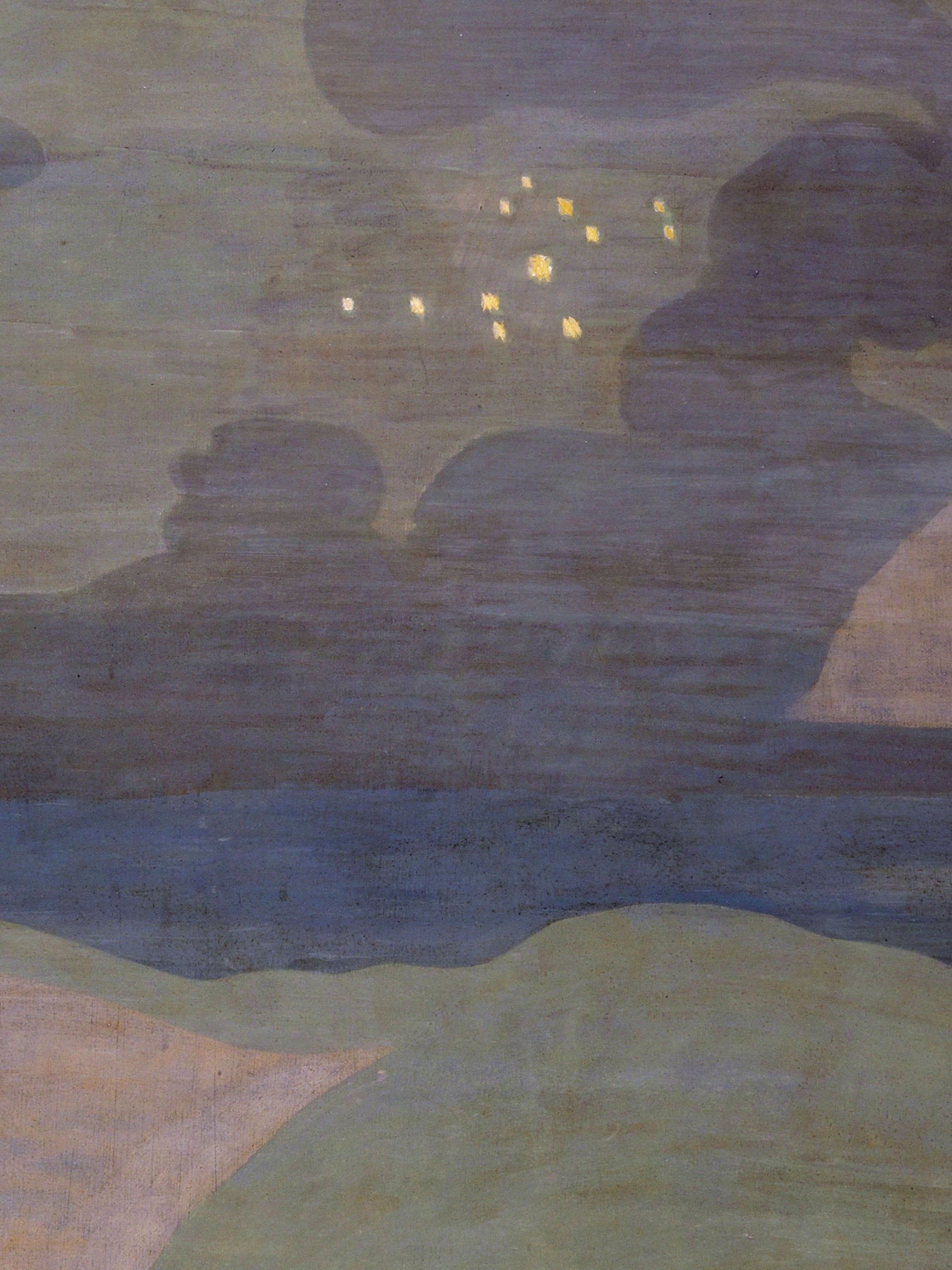 Otto Meyer-Amden - Starry Night above Lake Walen