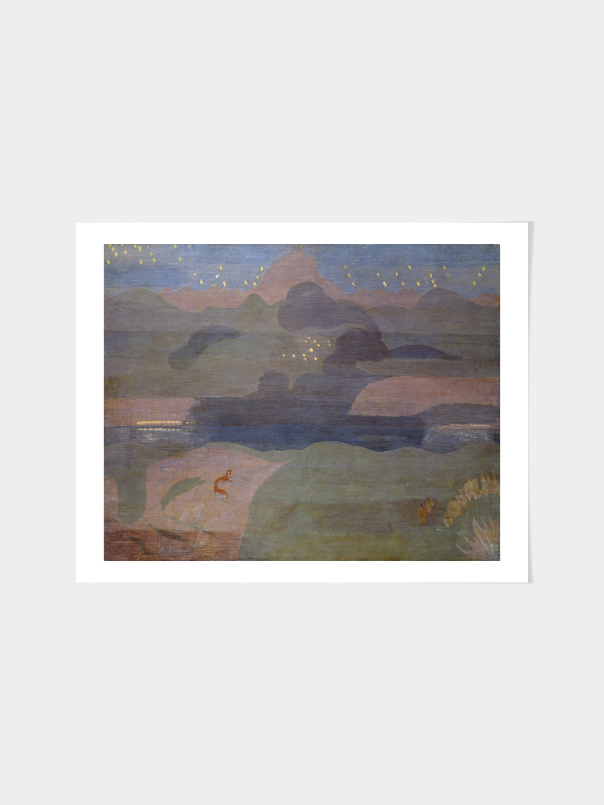 Otto Meyer-Amden - Starry Night above Lake Walen