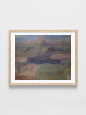 Otto Meyer-Amden - Starry Night above Lake Walen