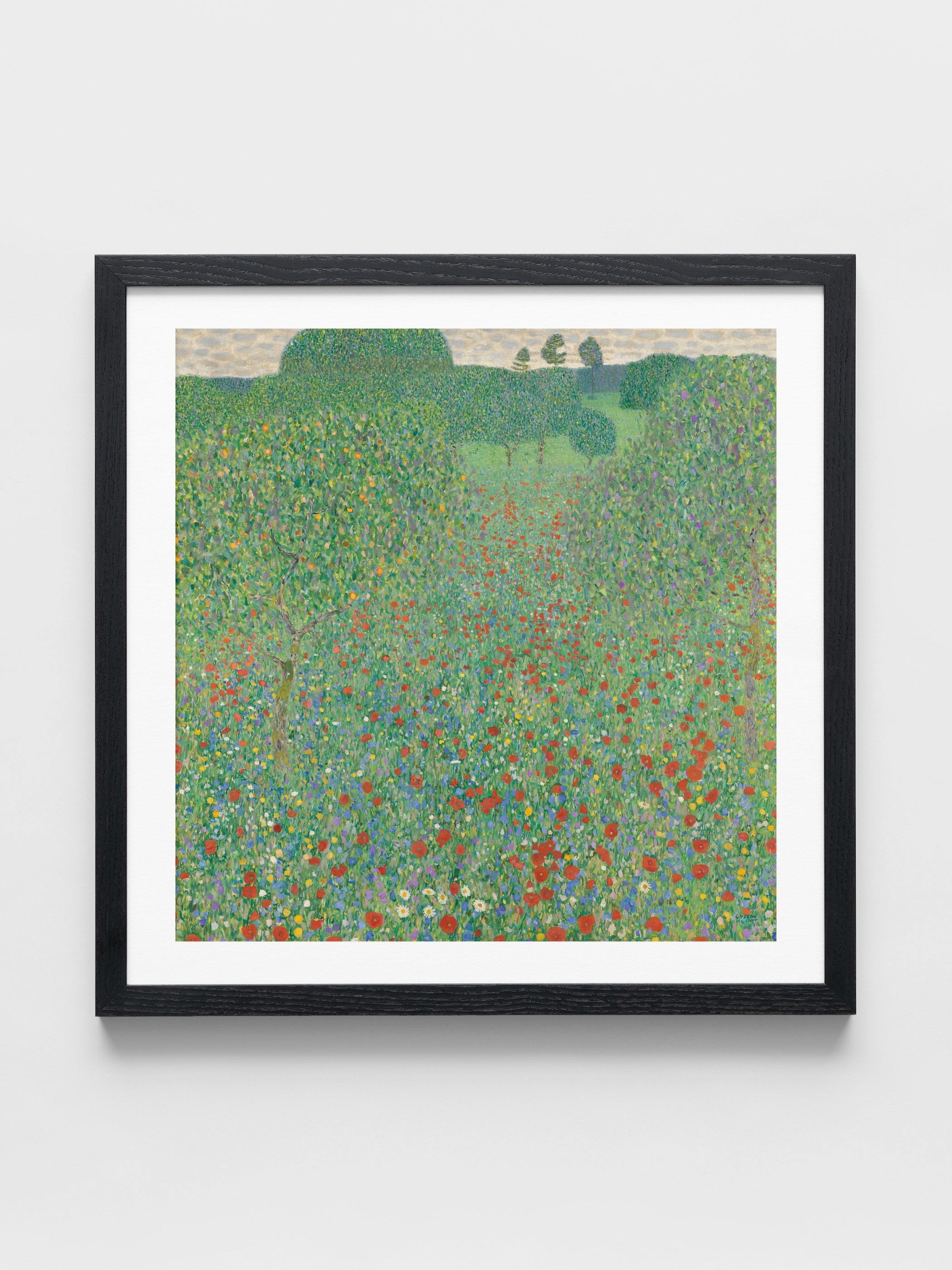 Gustav Klimt - Blühender Mohn Mohnwiese