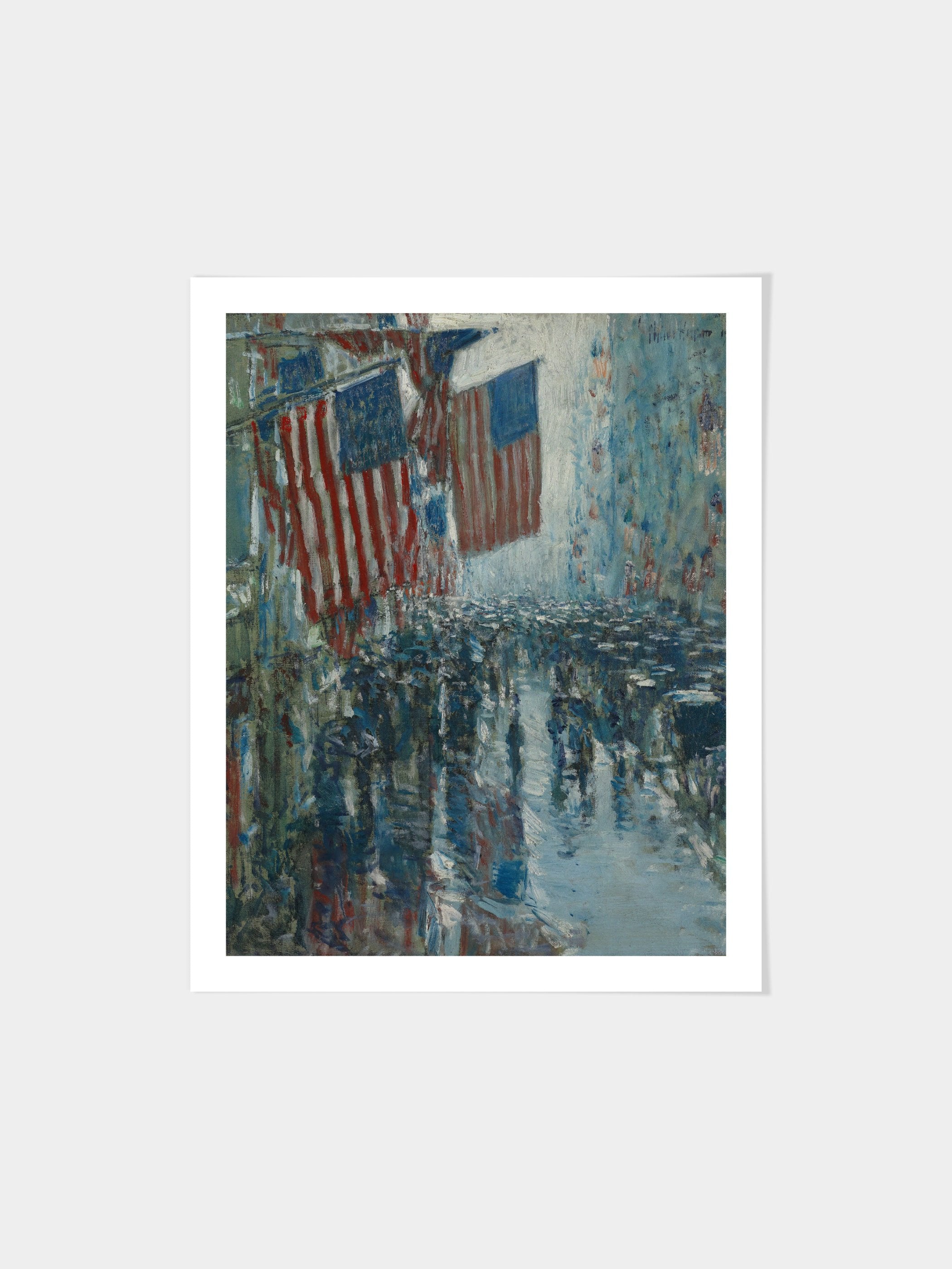 Childe Hassam - Rainy Day, Fifth Avenue