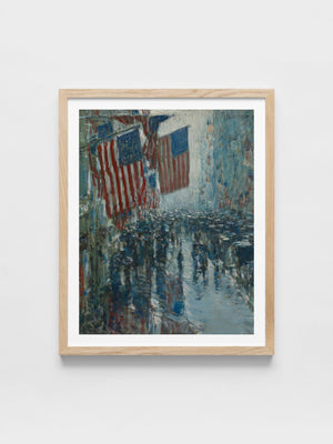 Childe Hassam - Rainy Day, Fifth Avenue