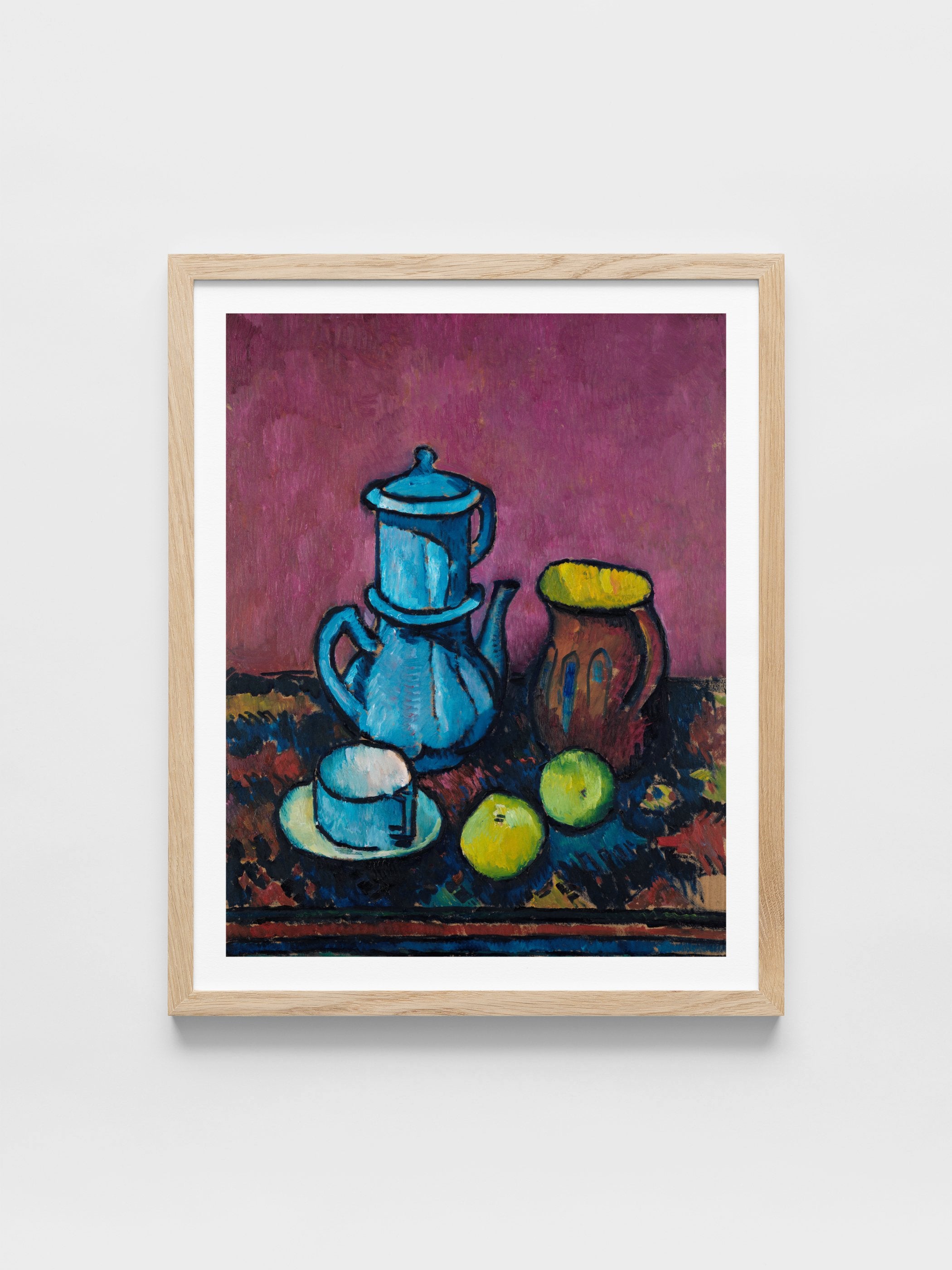 Alexander Kanoldt - Still life with coffee tableware and apples